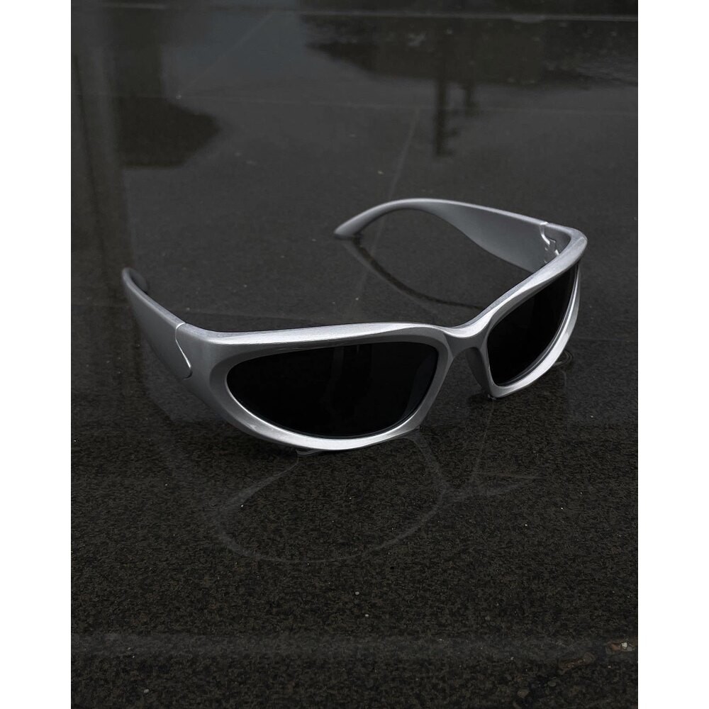 Unisex Grey Retro Glasses