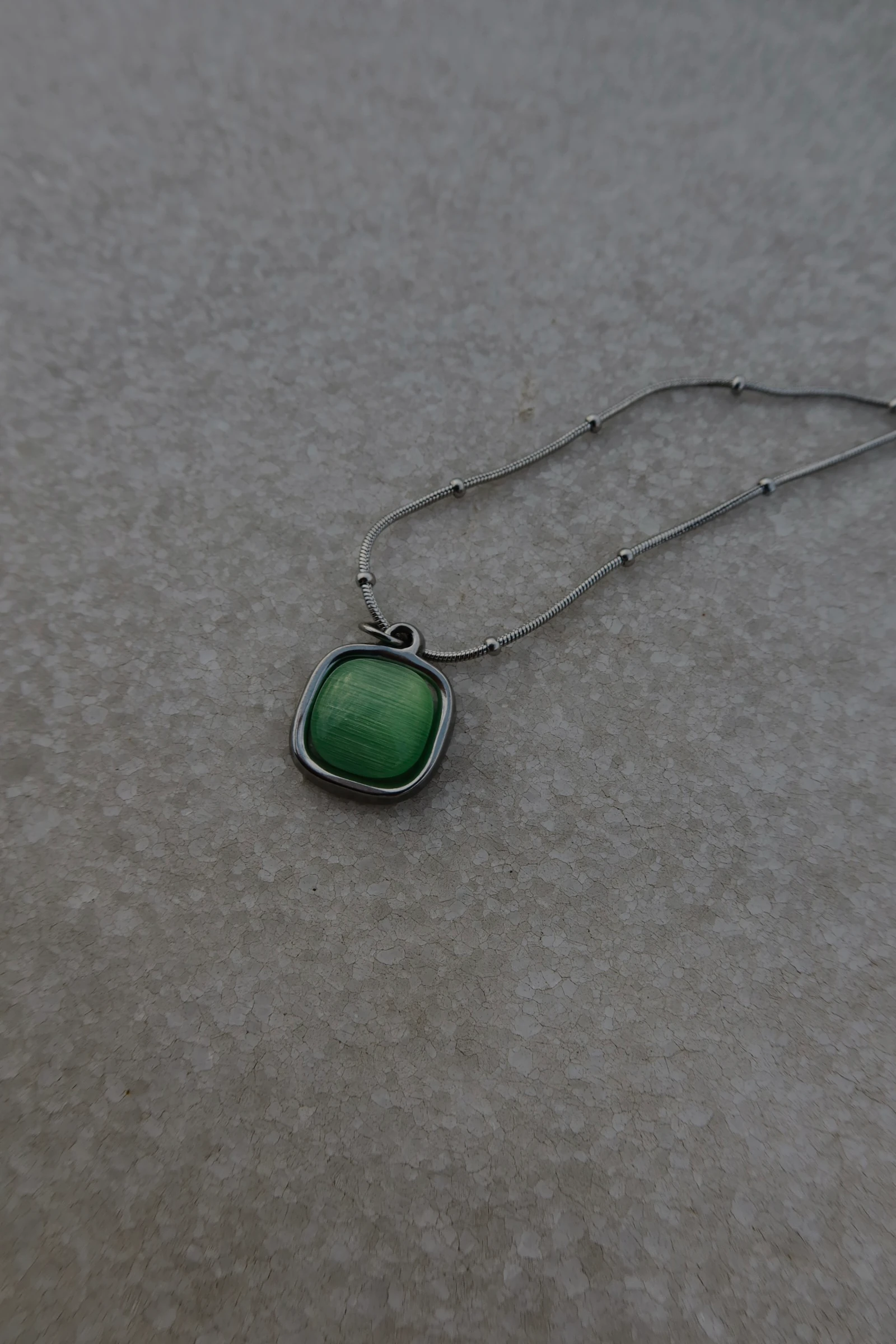 Green St. Square Necklace 