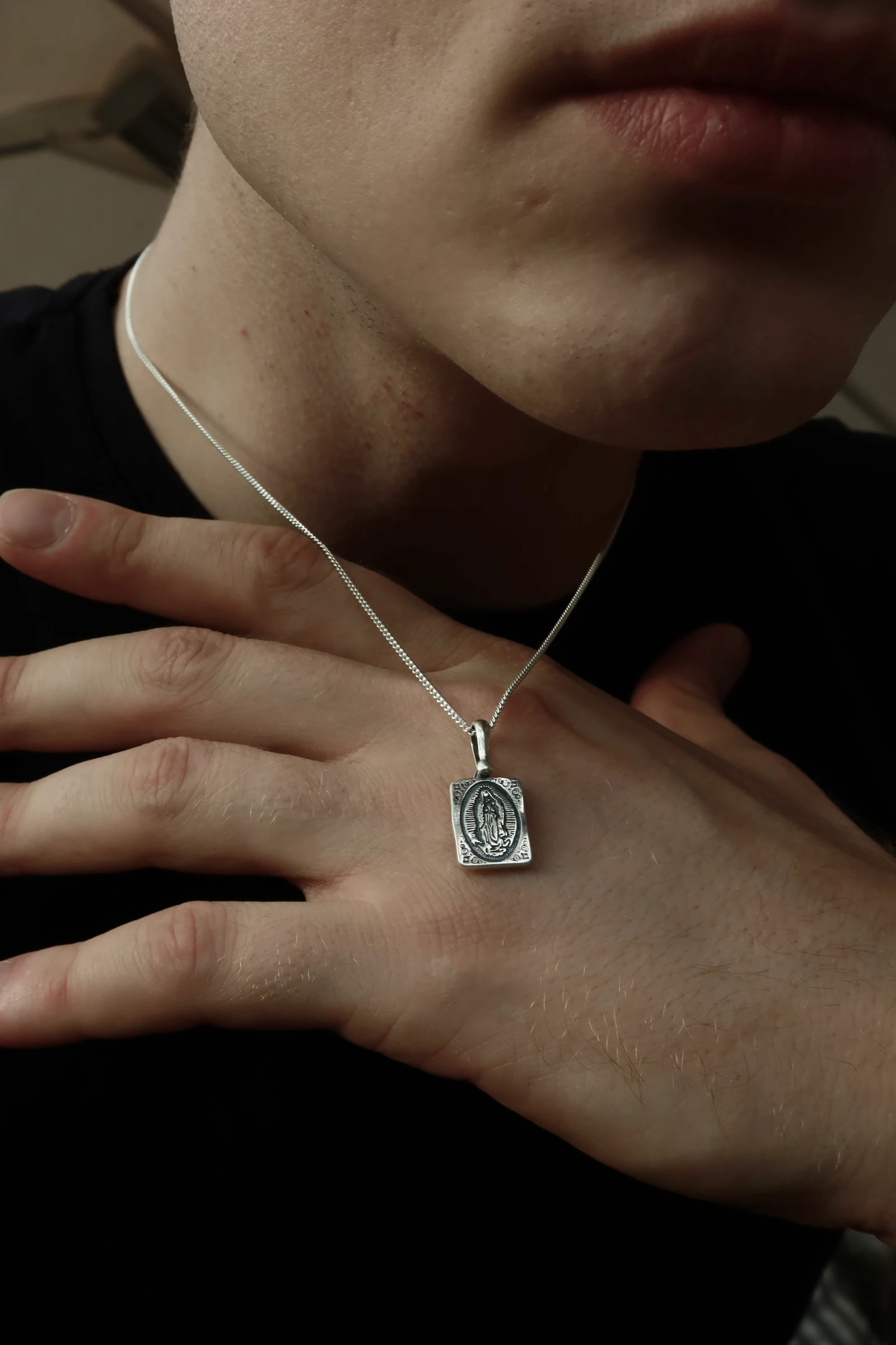  925 Vintage Virgin Necklace 