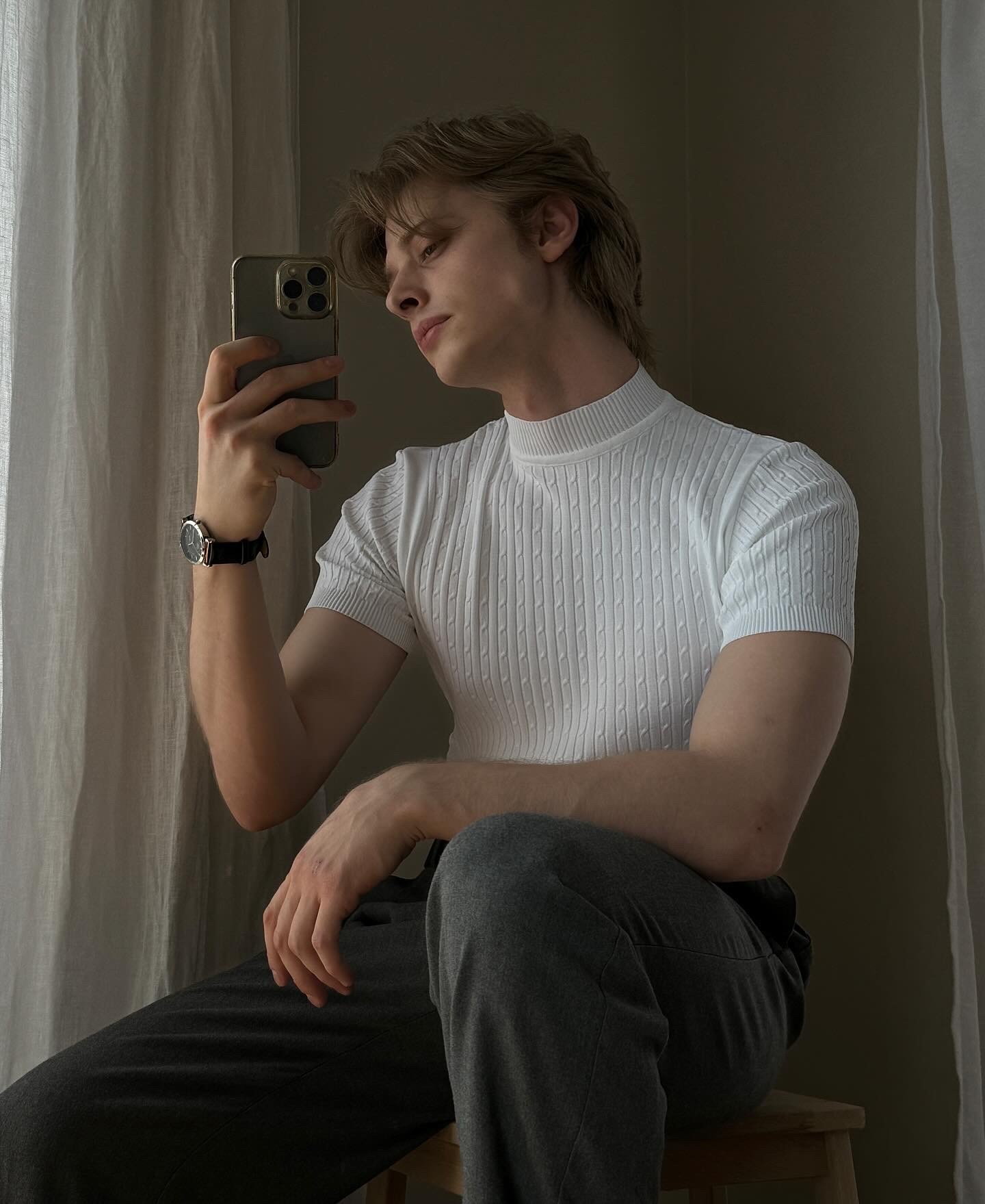 White Braid Tshirt