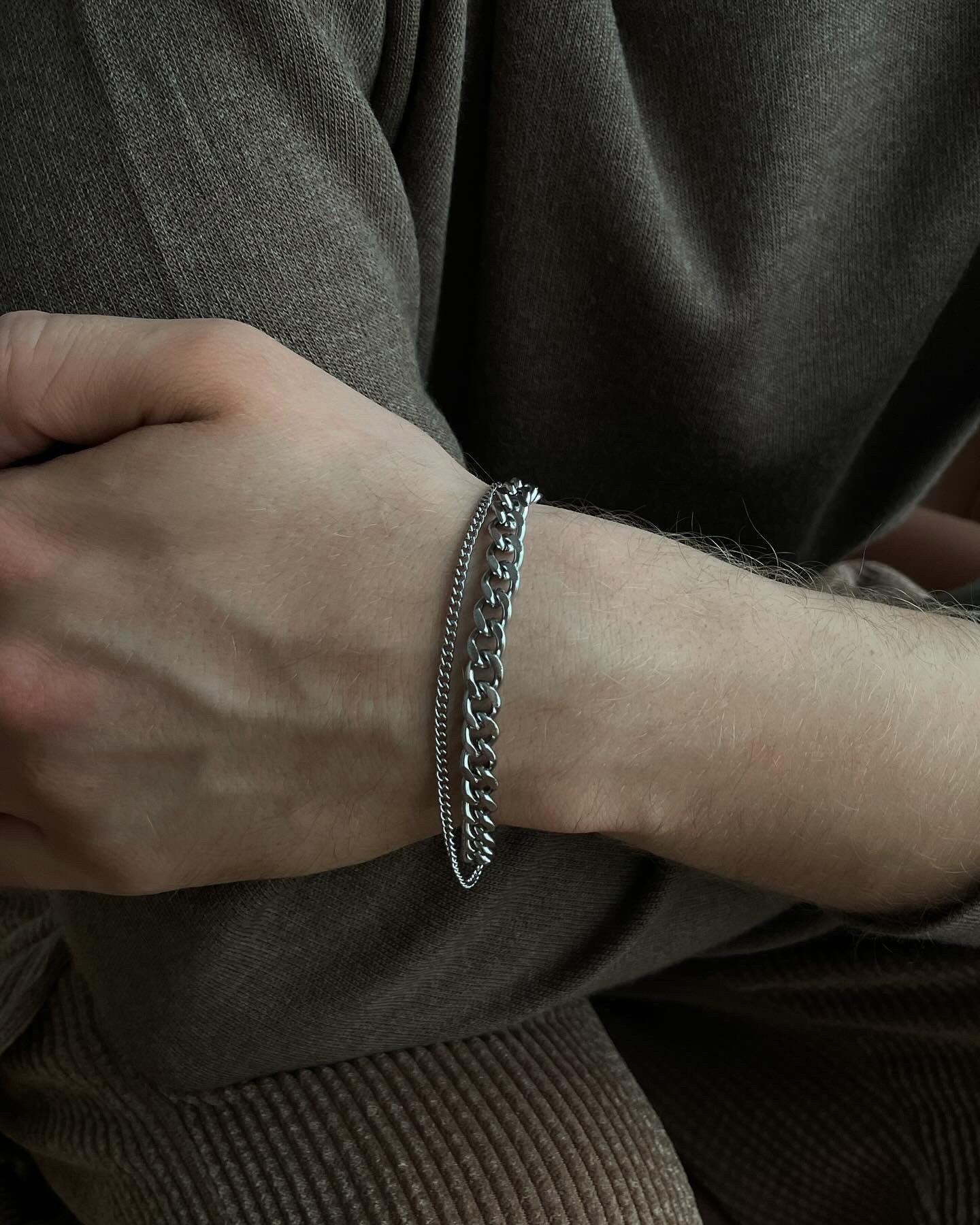 T. Thick Steel Bracelet