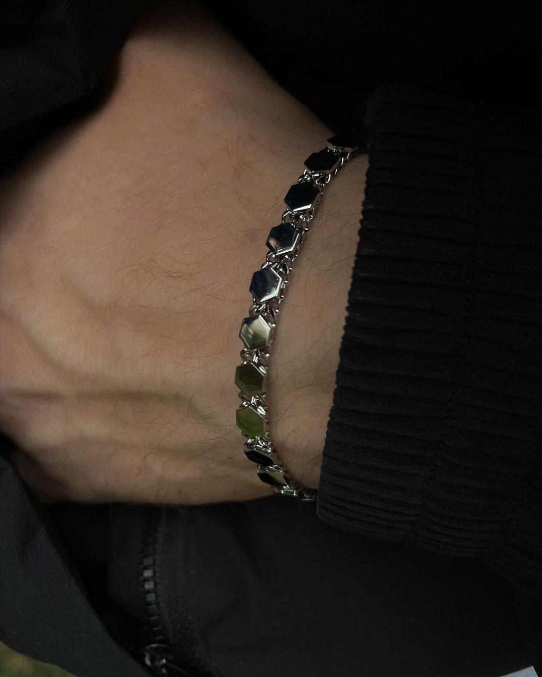 Hexagon Mirror Bracelet