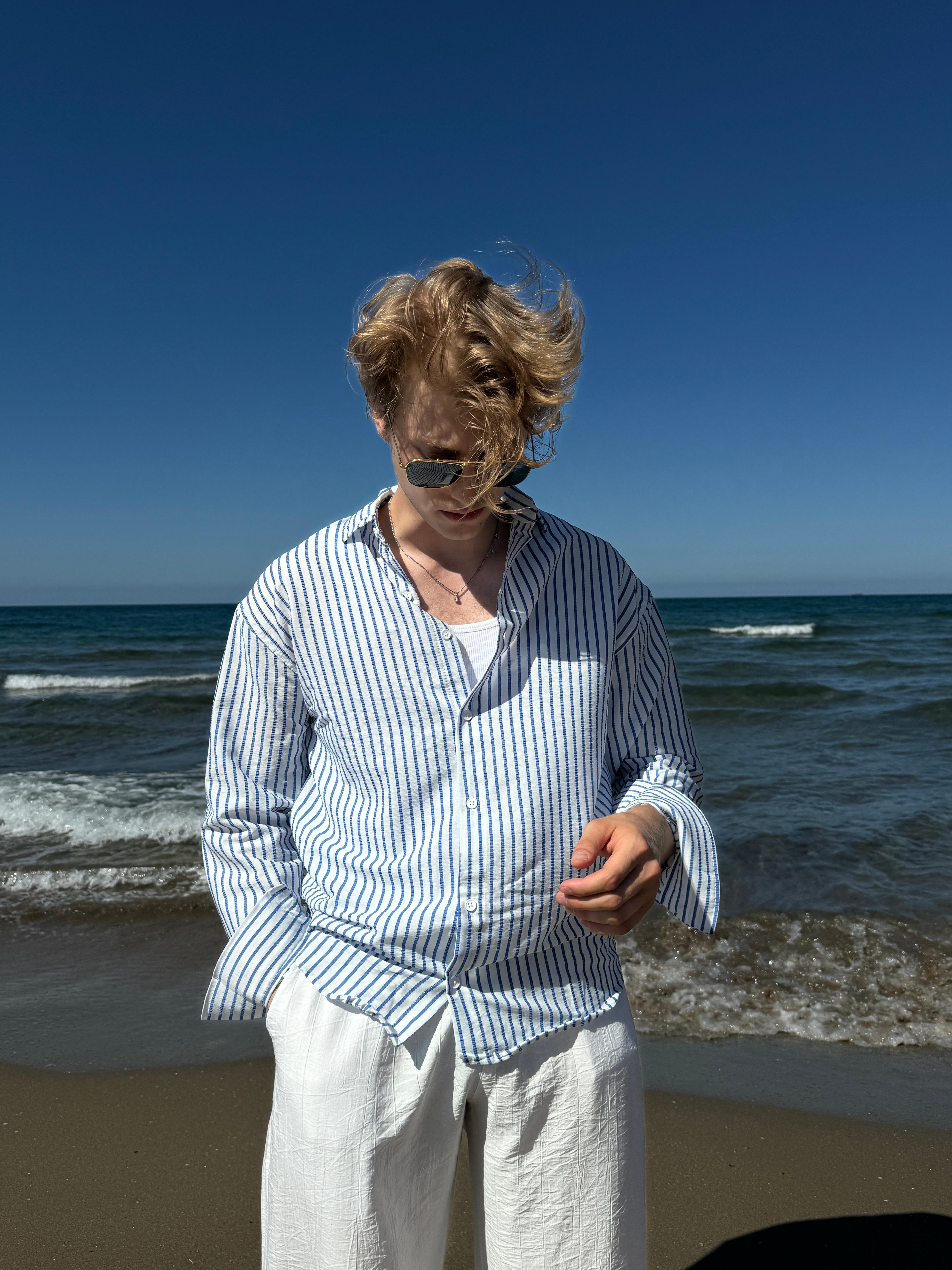 Blue Striped Shirt