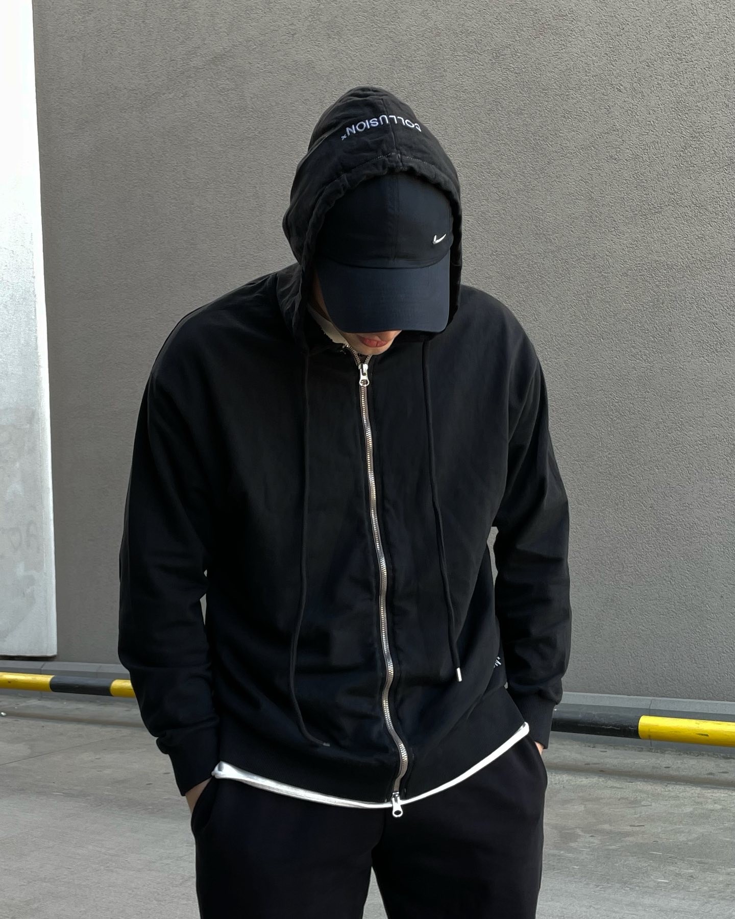 Collusion Oversize Zip Hoodie