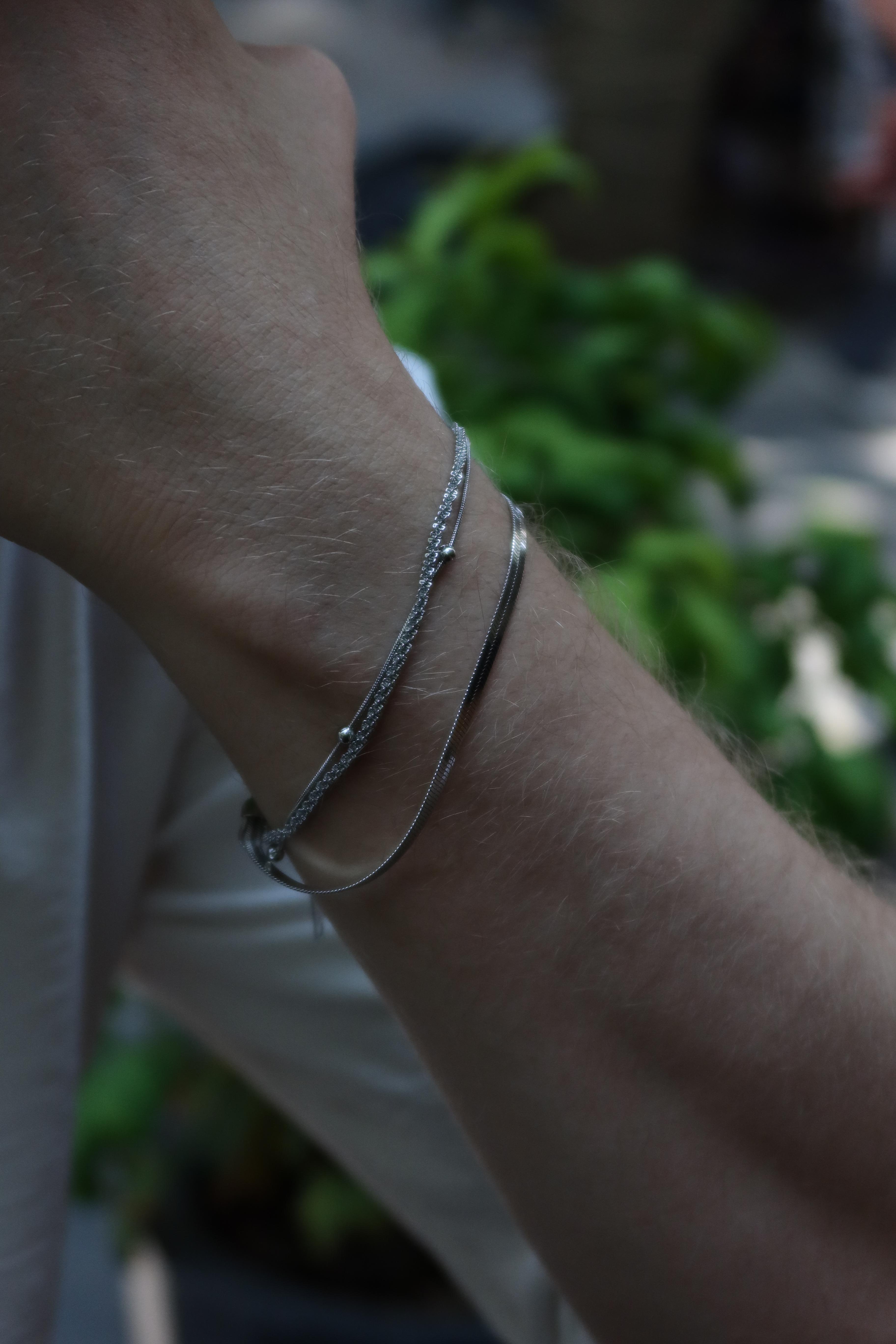 Three Chain Combine Bracelet