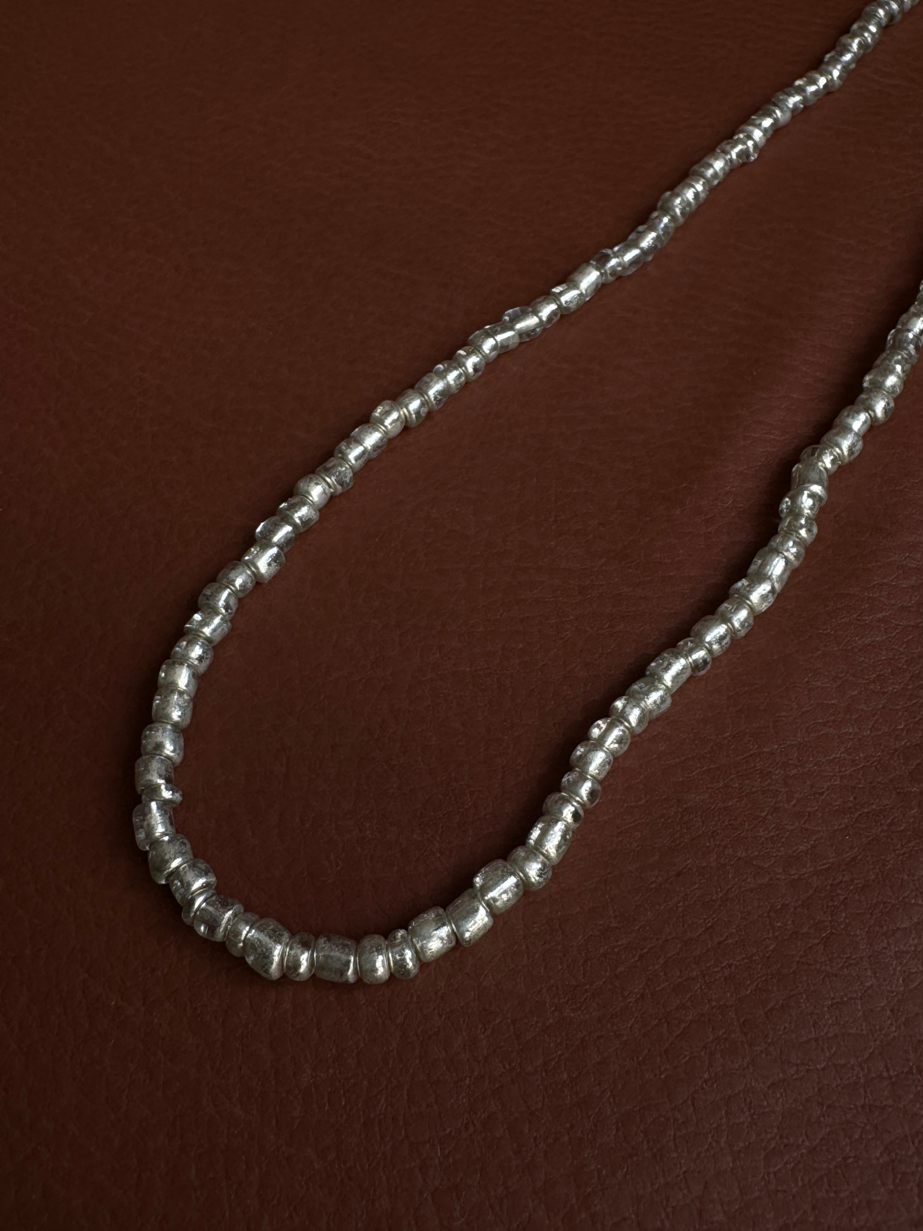 Silver Color Tiny Bead Necklace