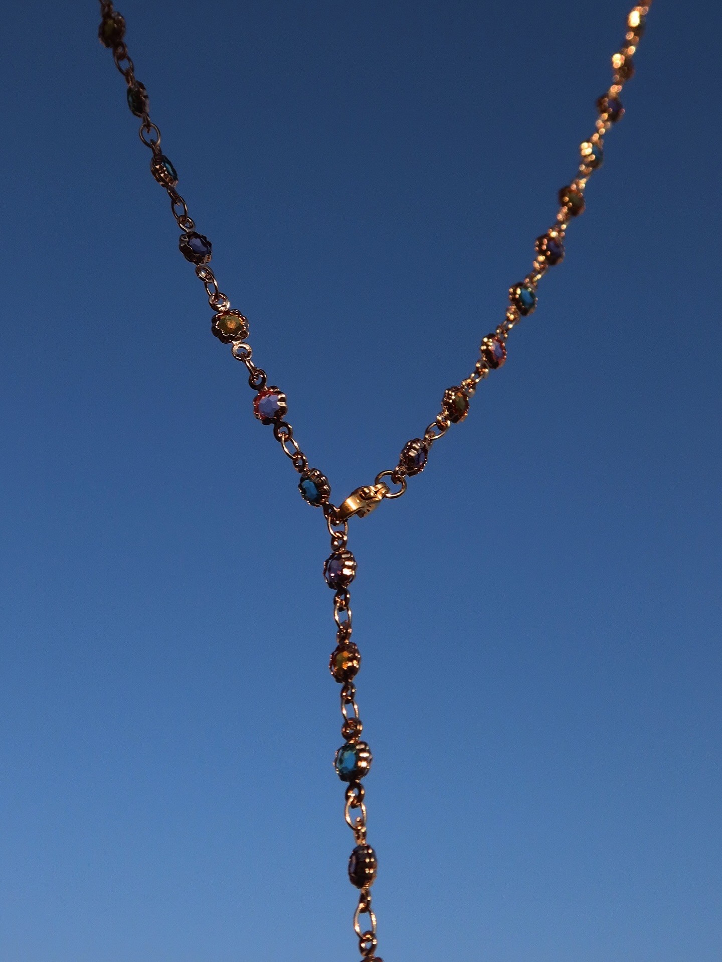 Gold Baby Bead Y Kolye