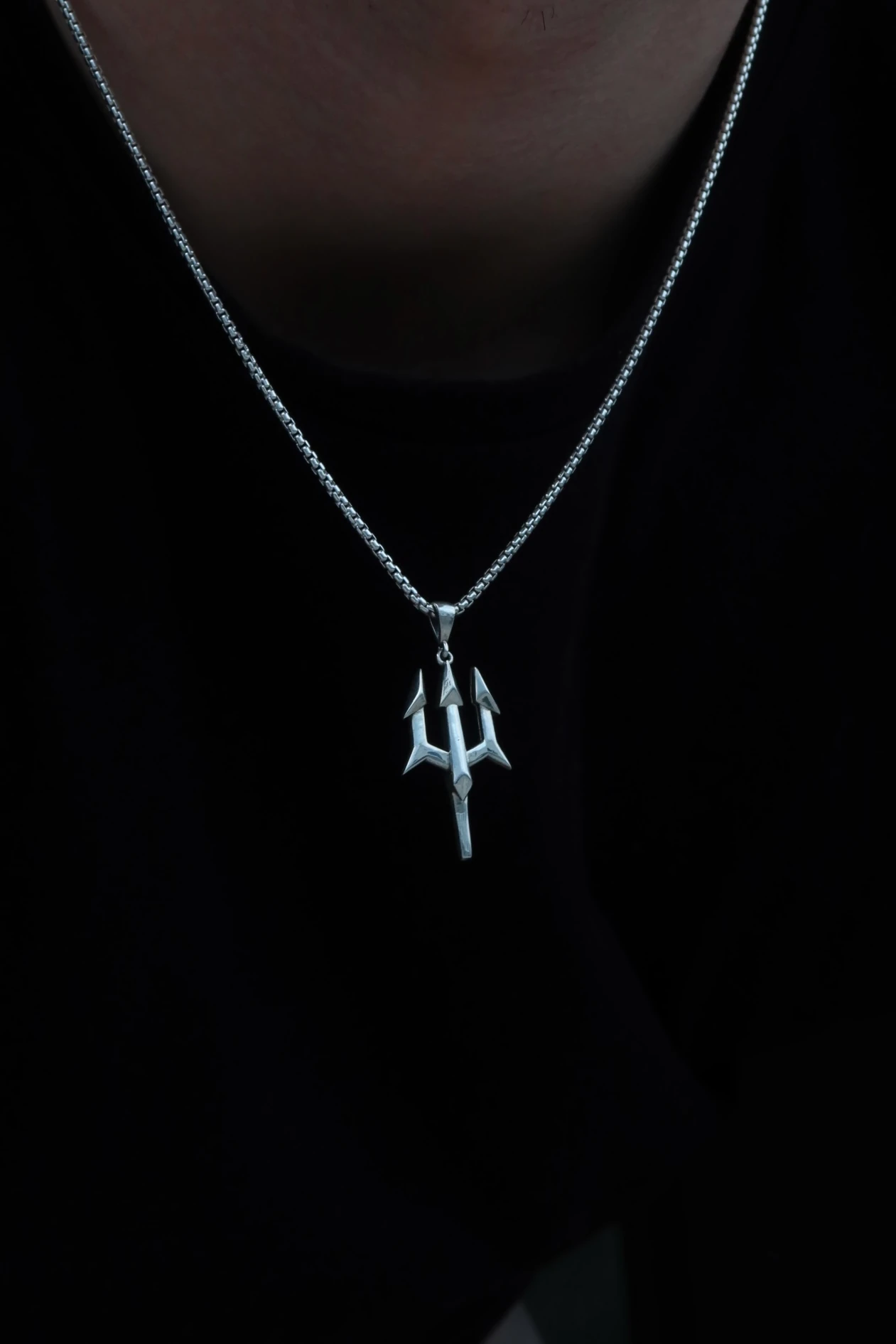 925 Poseidon Spear Necklace