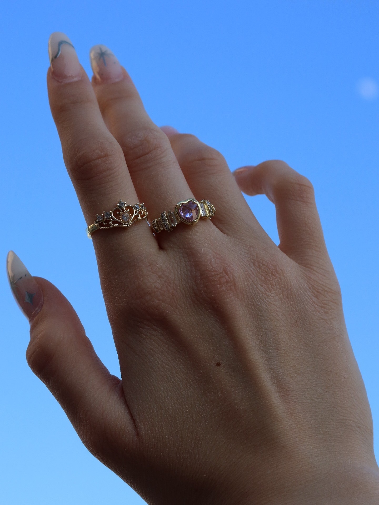 Pink Heart Princess Ring