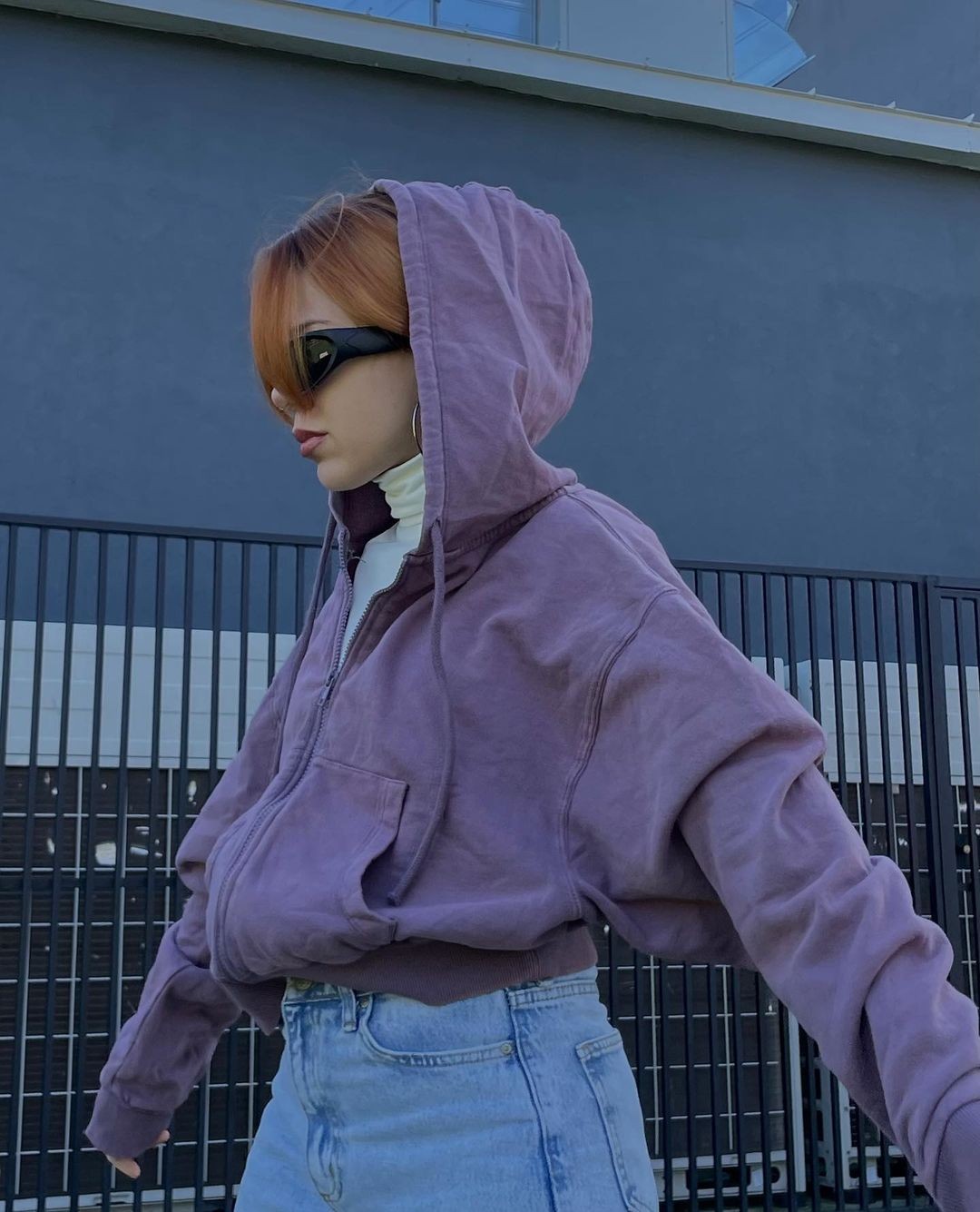 Zip up Short Hoodie