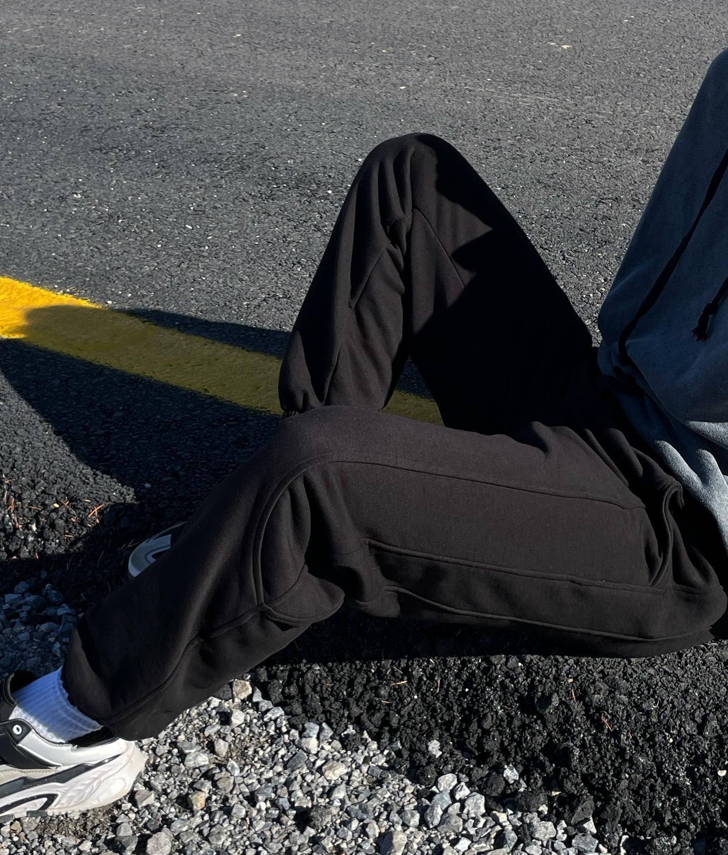 Black Striped Jogger Sweatpant 