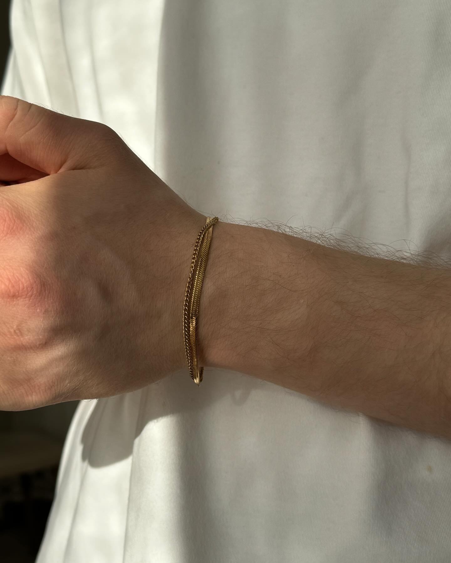 Gold Slim-Thick Bracelet