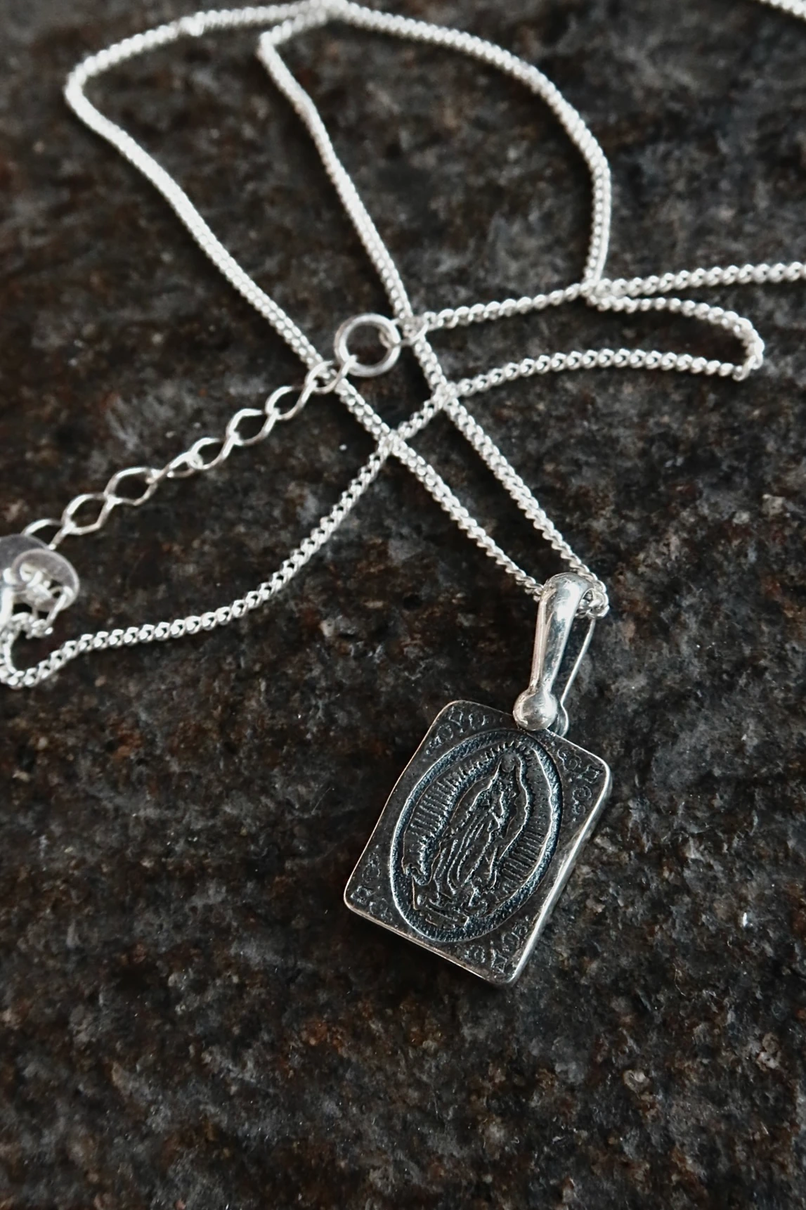  925 Vintage Virgin Necklace 