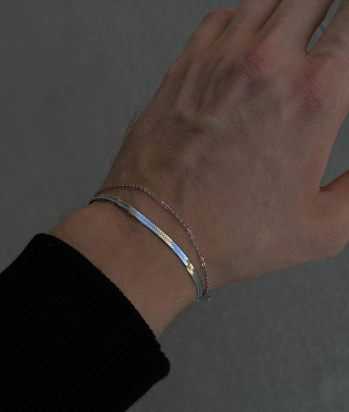 Mirror-Thin Chain Bracelet