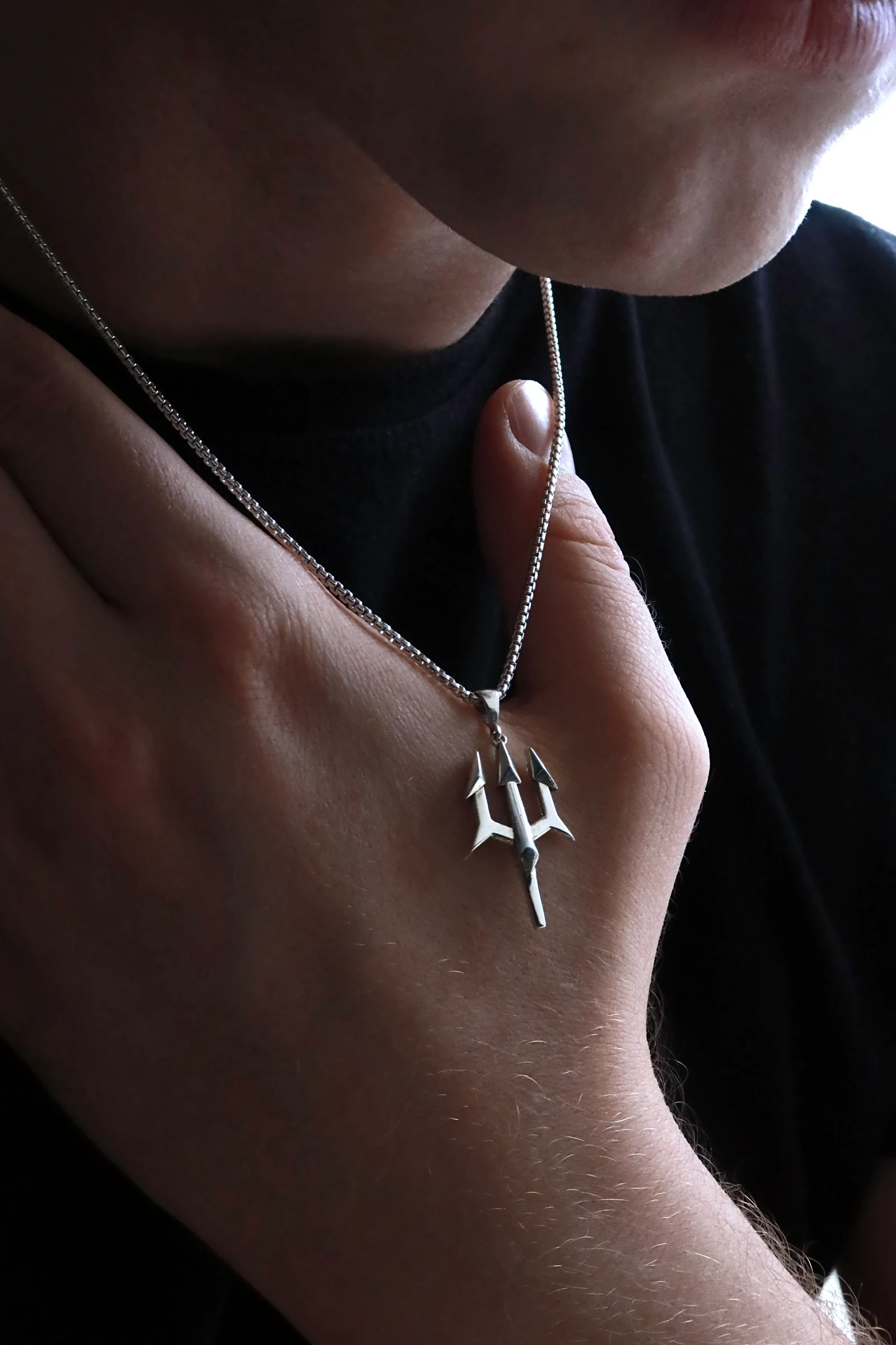 925 Poseidon Spear Necklace