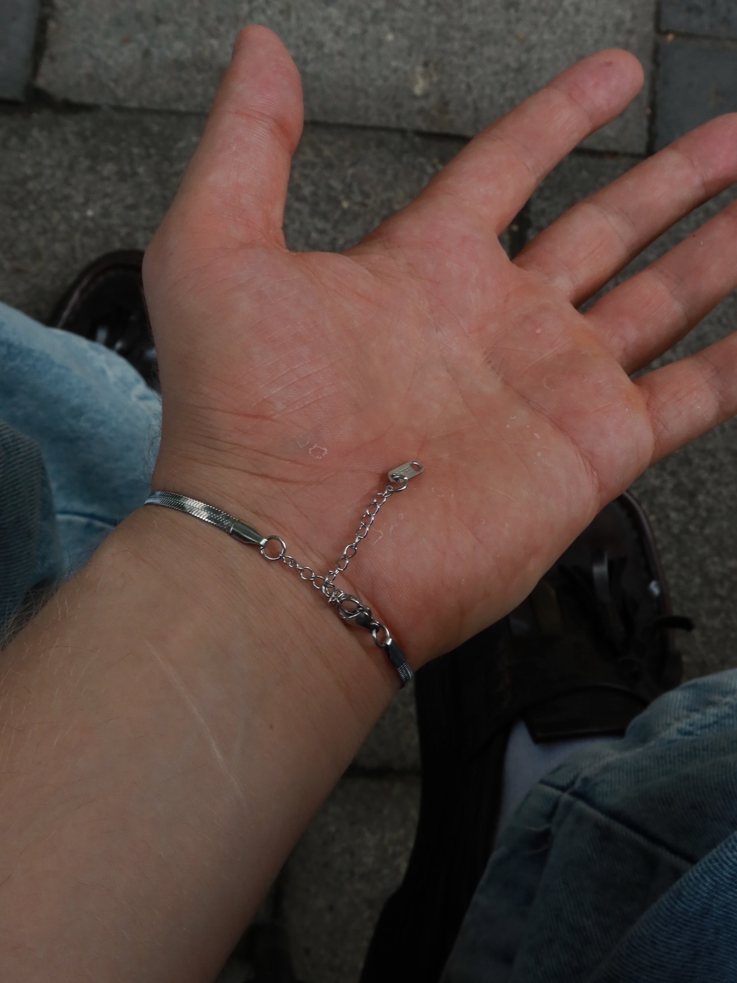Square Black Stone Bracelet