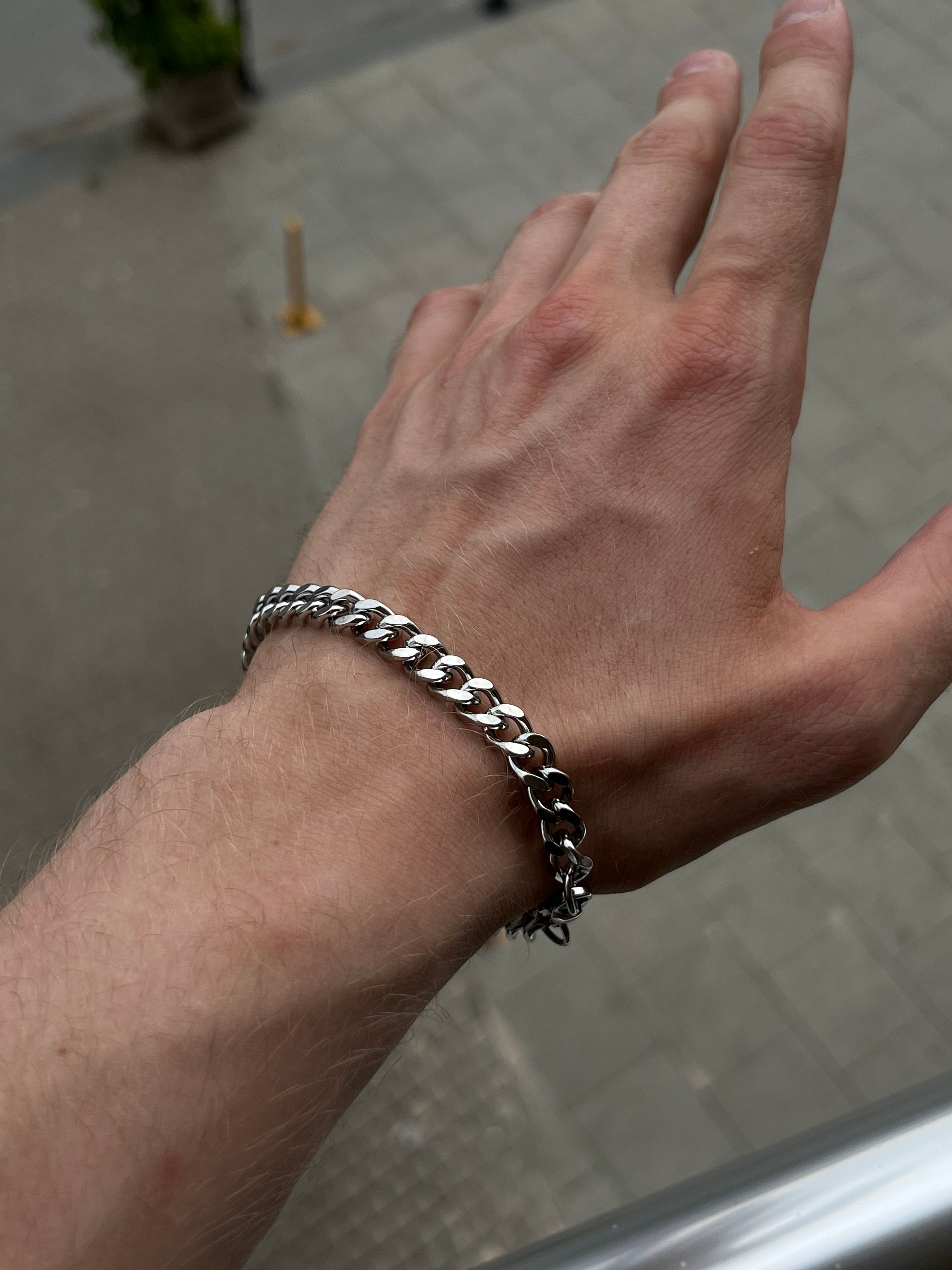 Thick Chain Steel Bracelet 