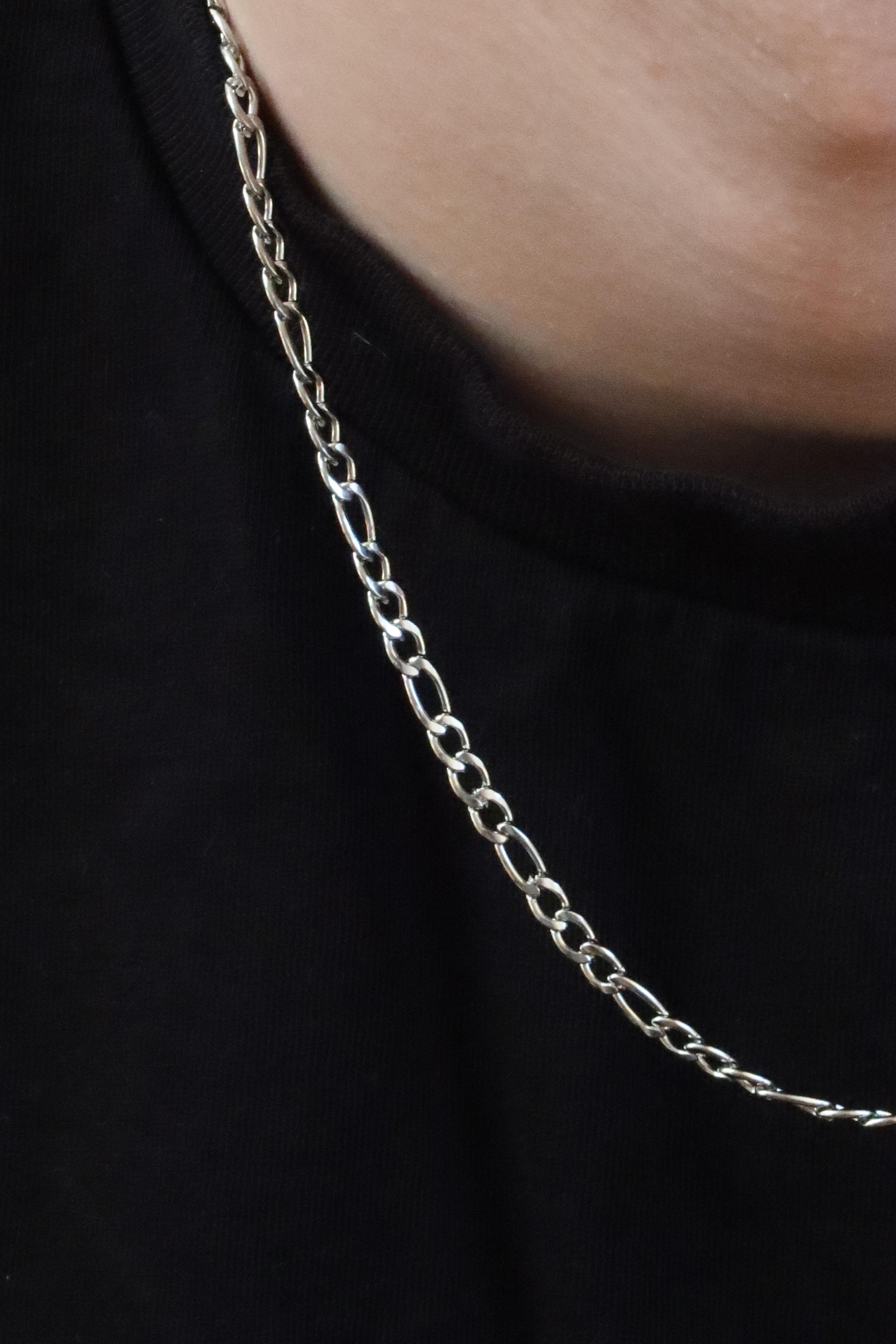 Silver Figaro Chain