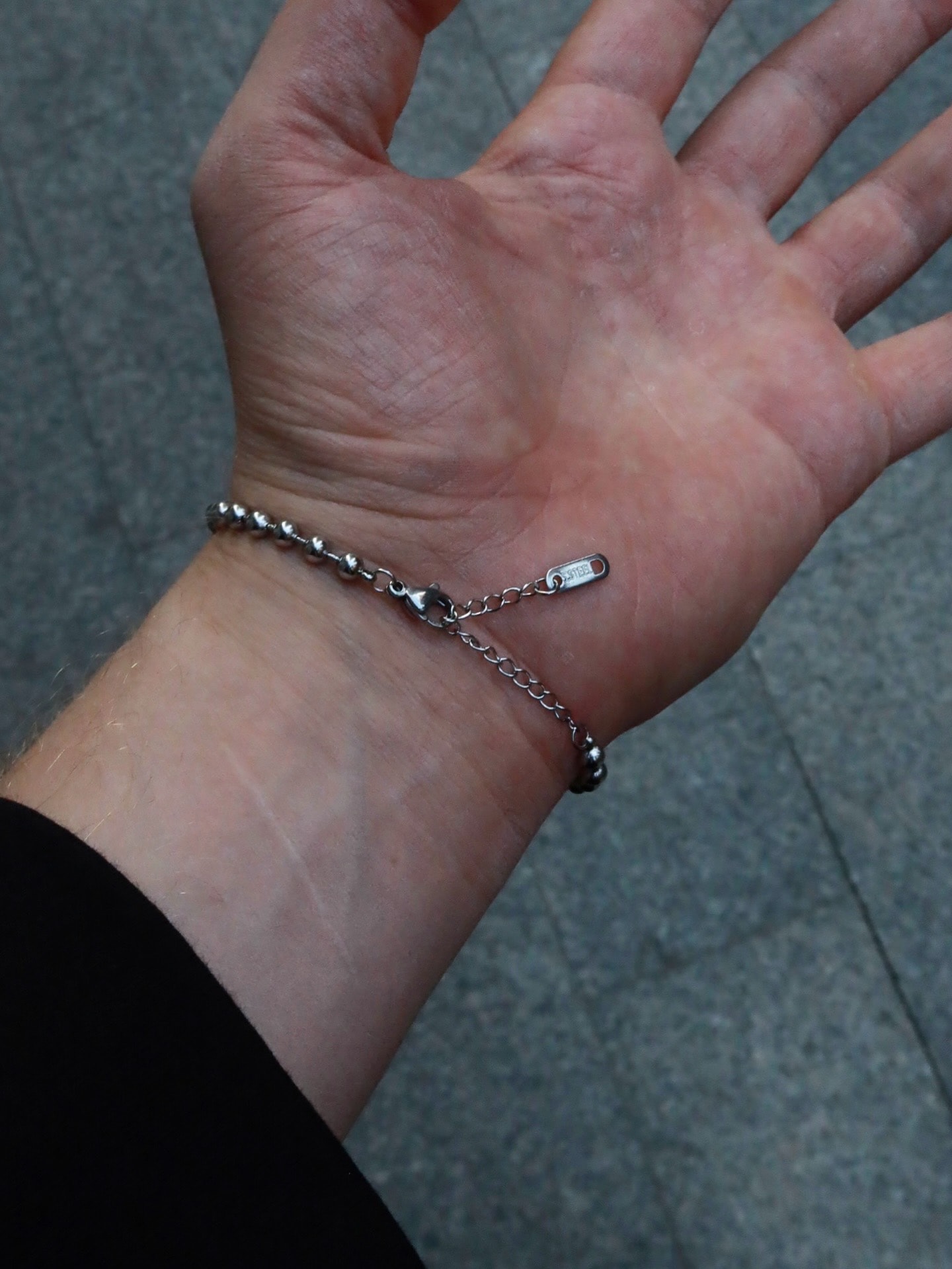 Ball Chain Square Elizabeth Bracelet