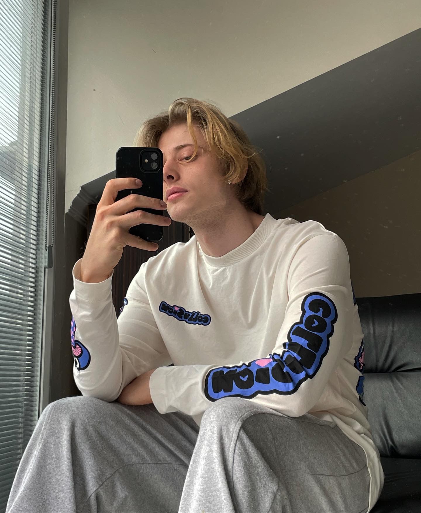 Collusion Long Sleeve Oversize Tshirt