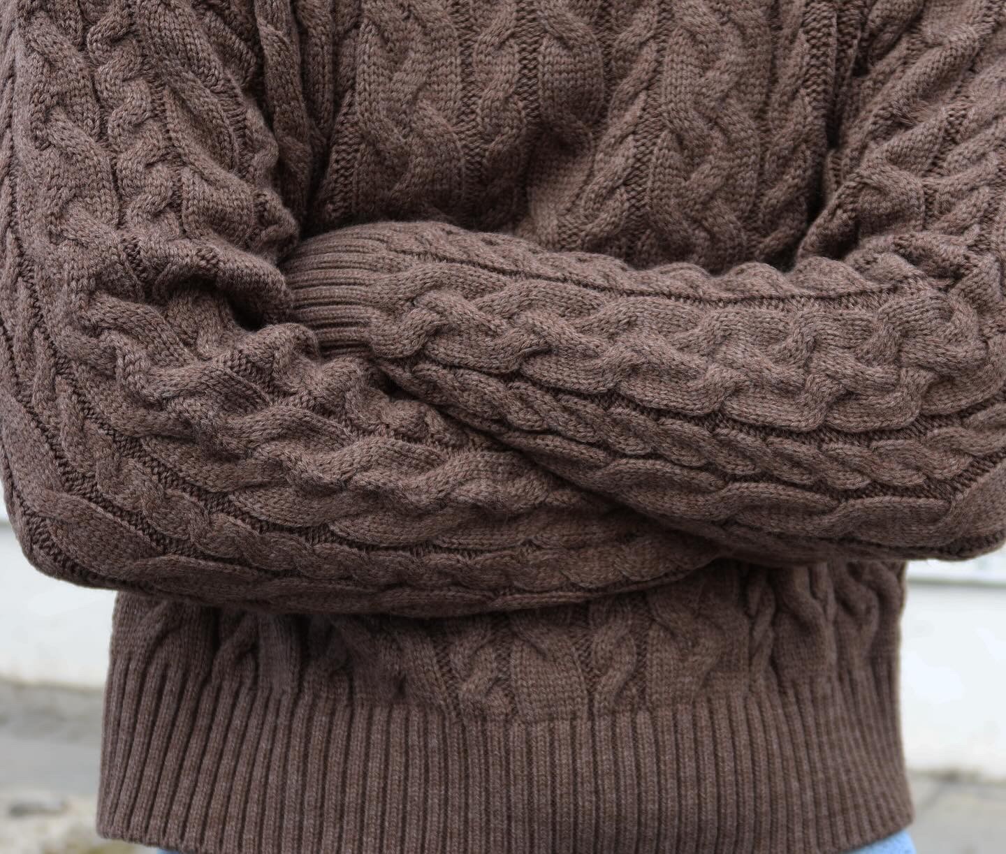 Brown Old Money Knitwear 