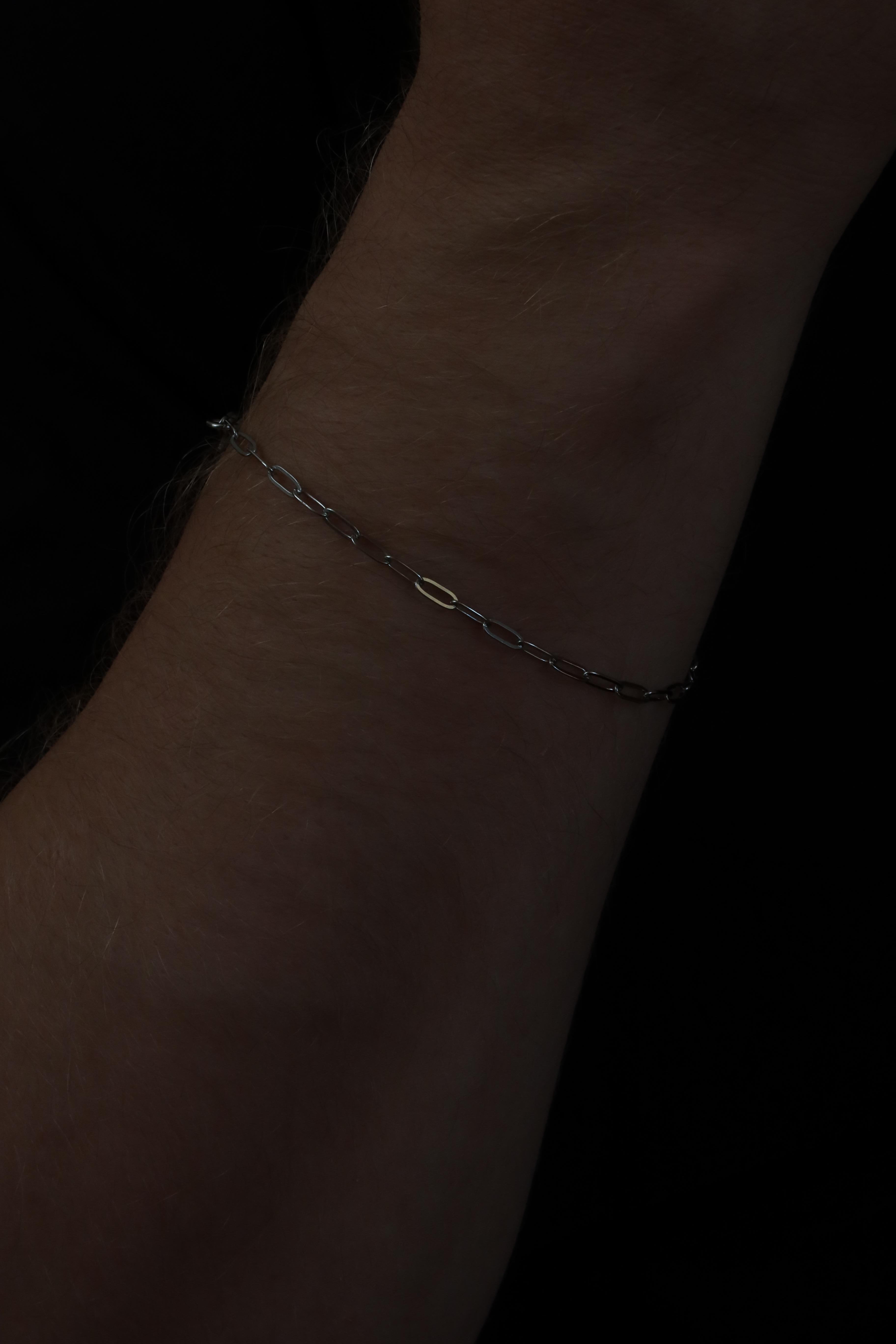 Silver Thin.1 Bracelet