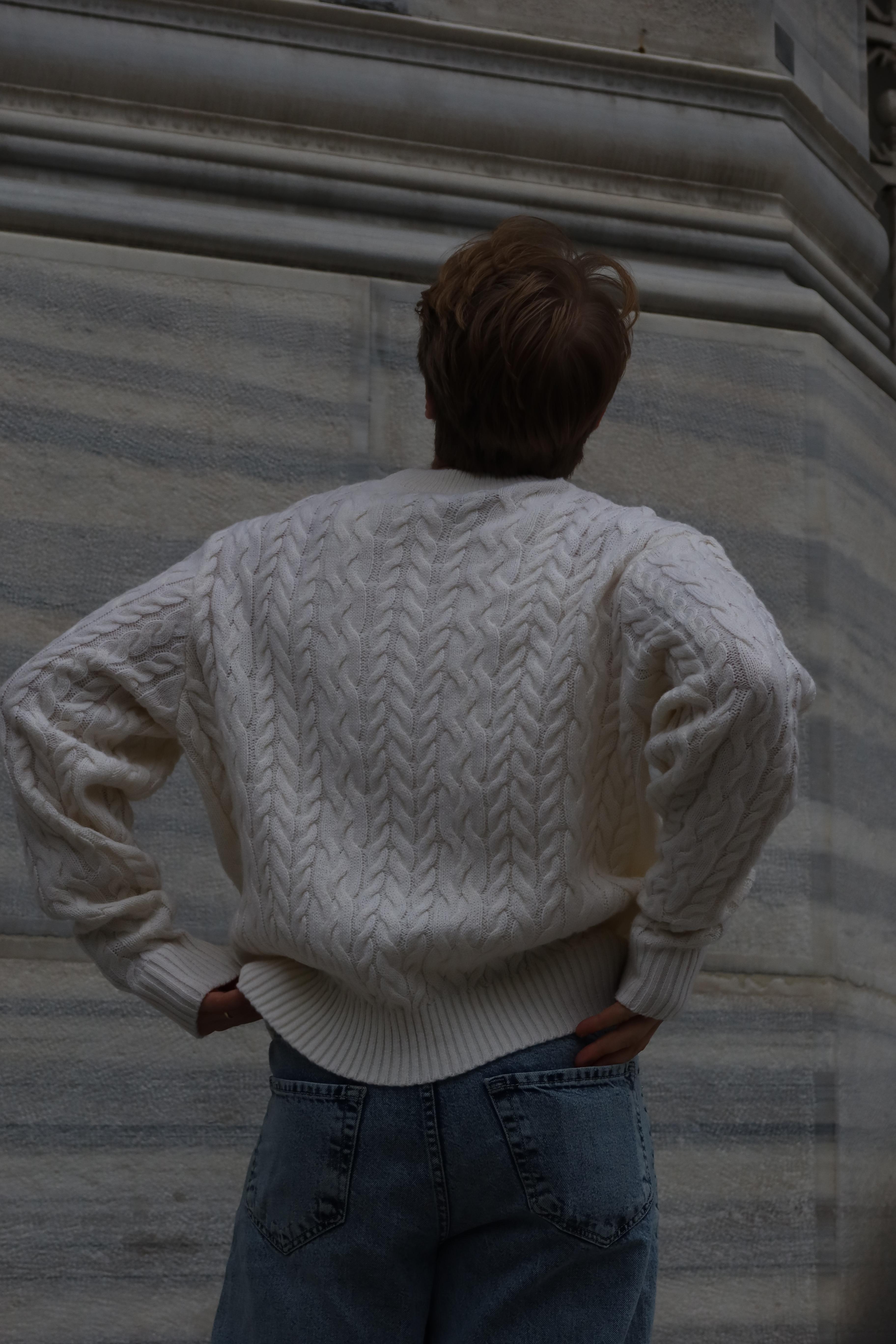 Cream Old Money Knitwear