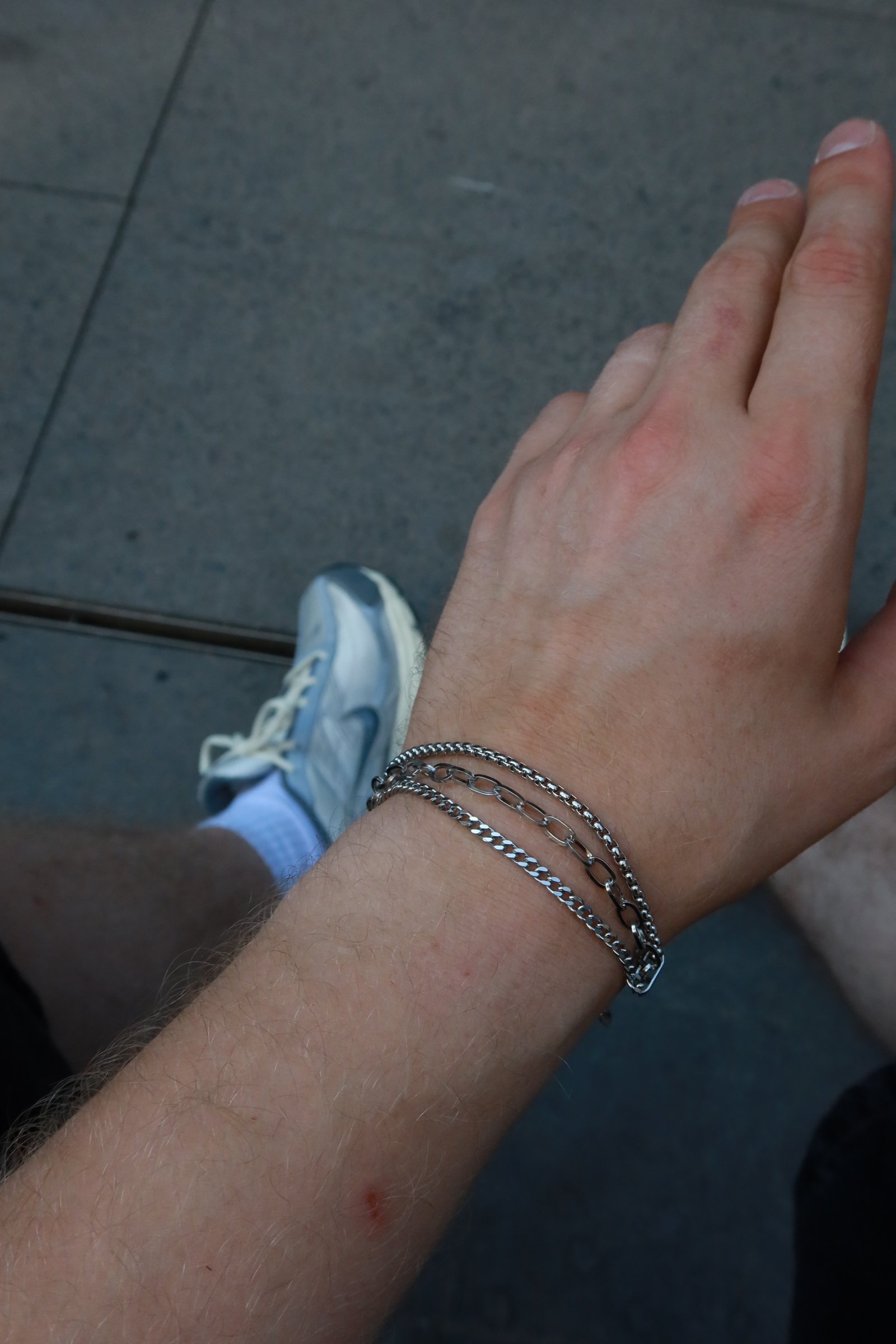Steel Trinity Bracelet