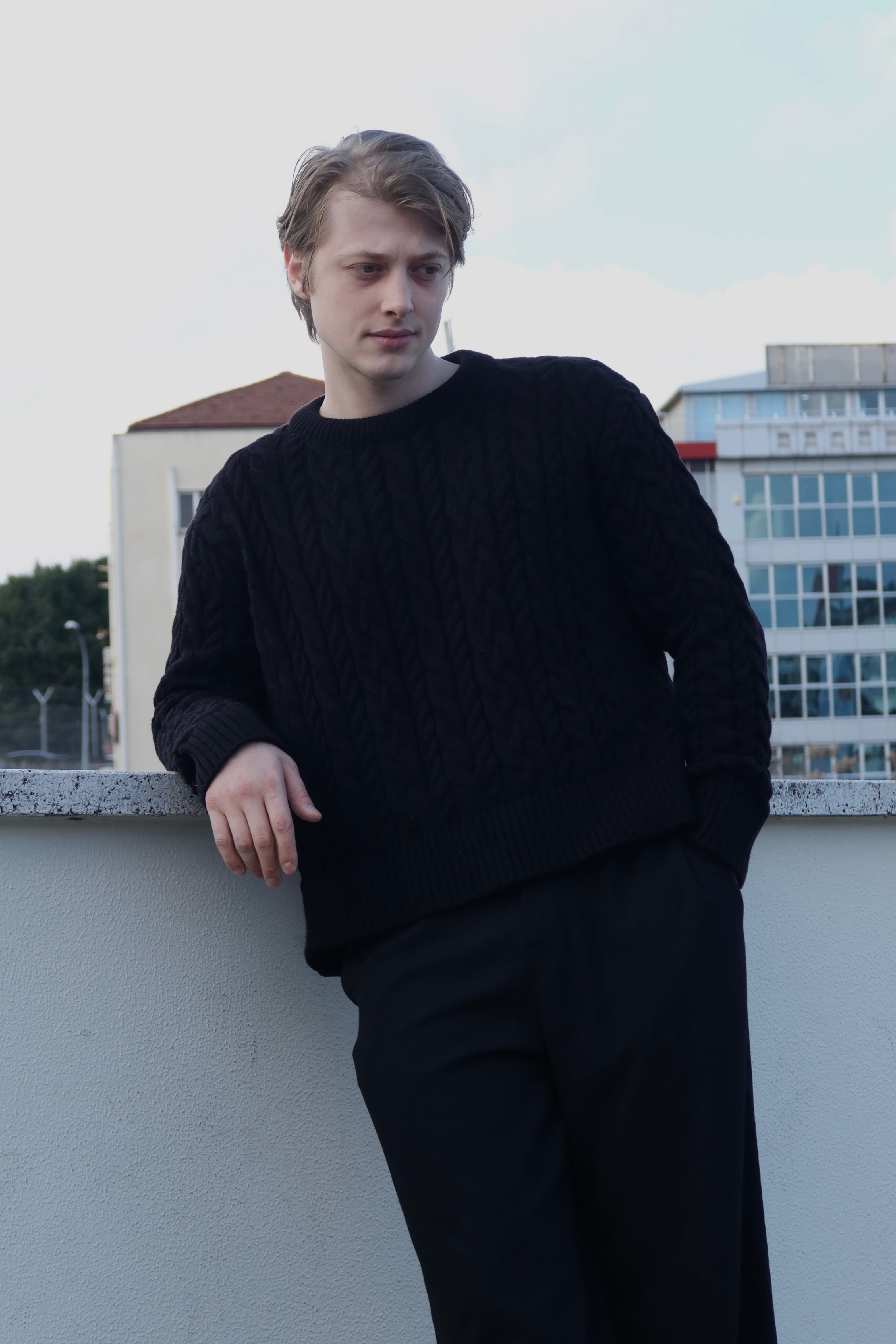 Black Old Money Knitwear