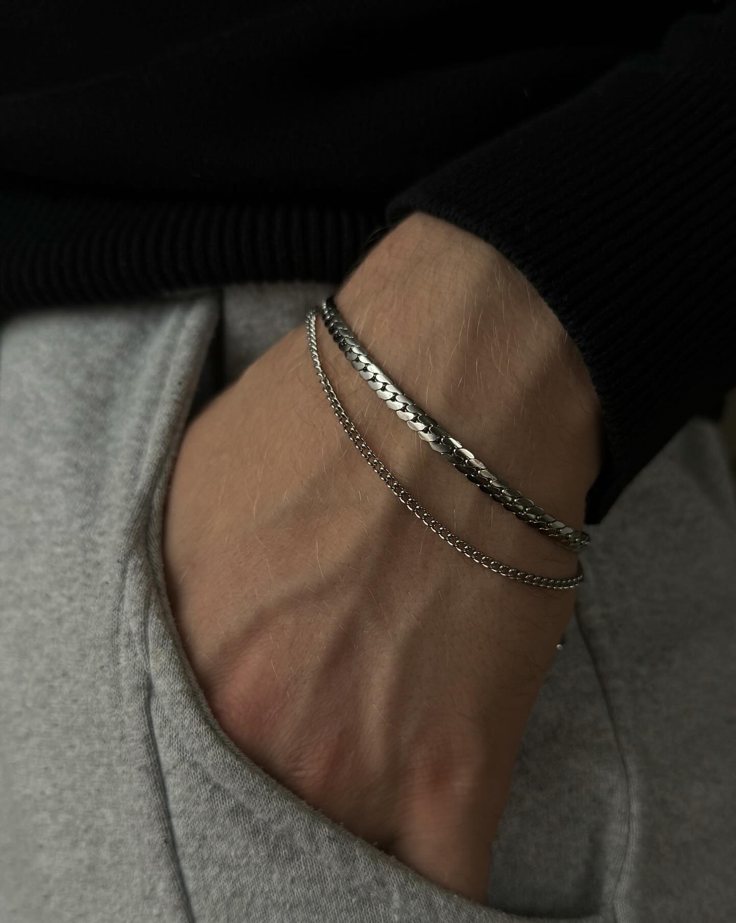 Two Chain Sequin Bracelet