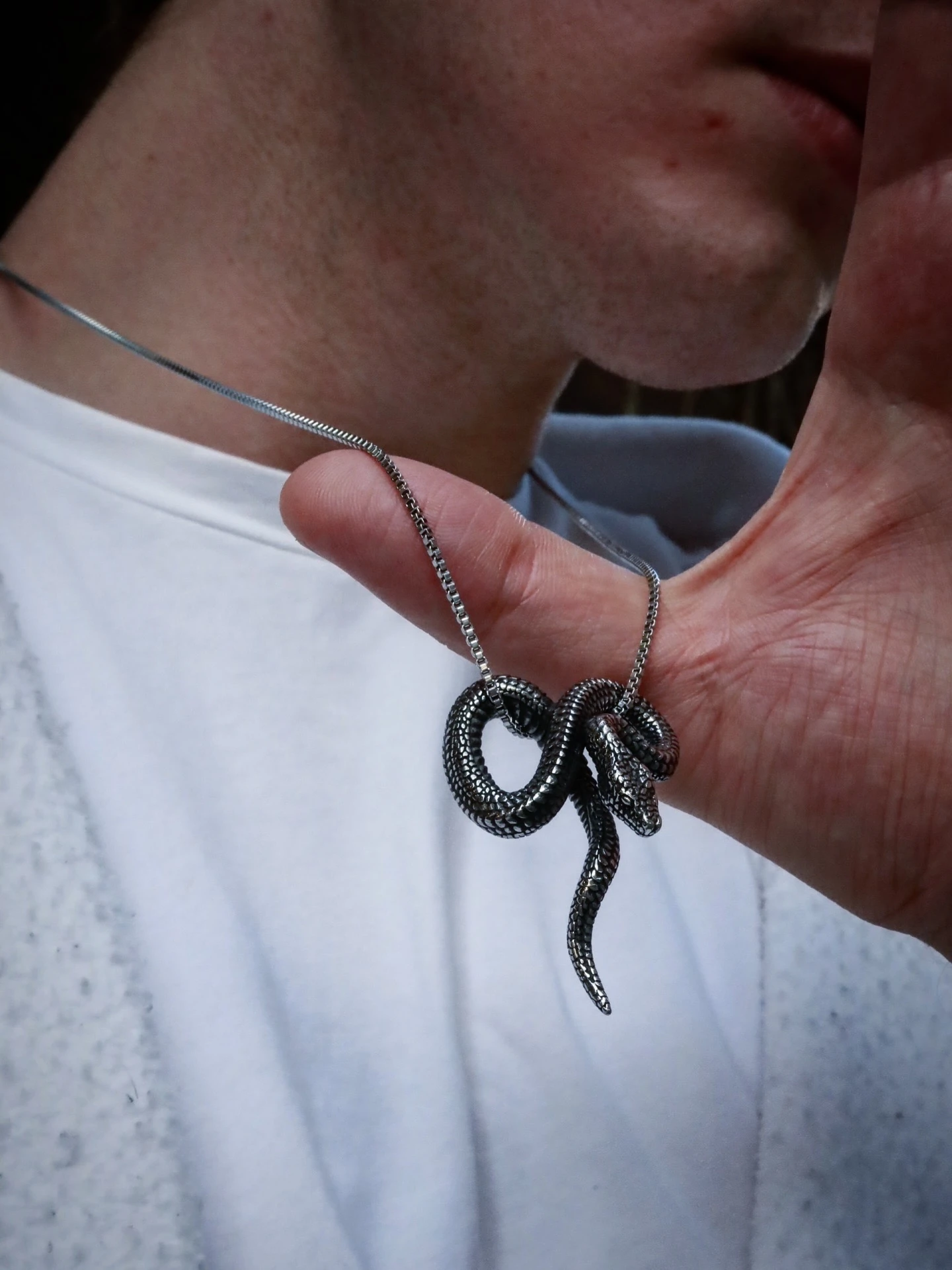 Cube Chain Phyton Necklace 🐍