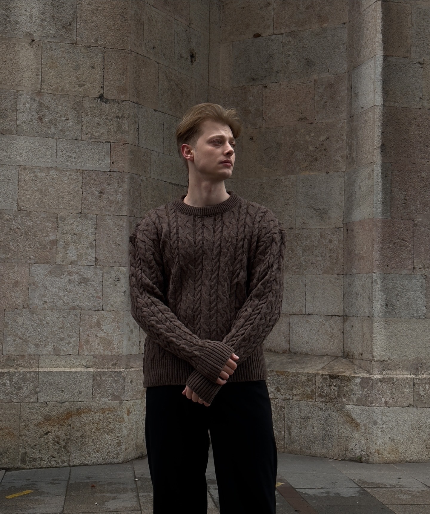 Brown Old Money Knitwear 
