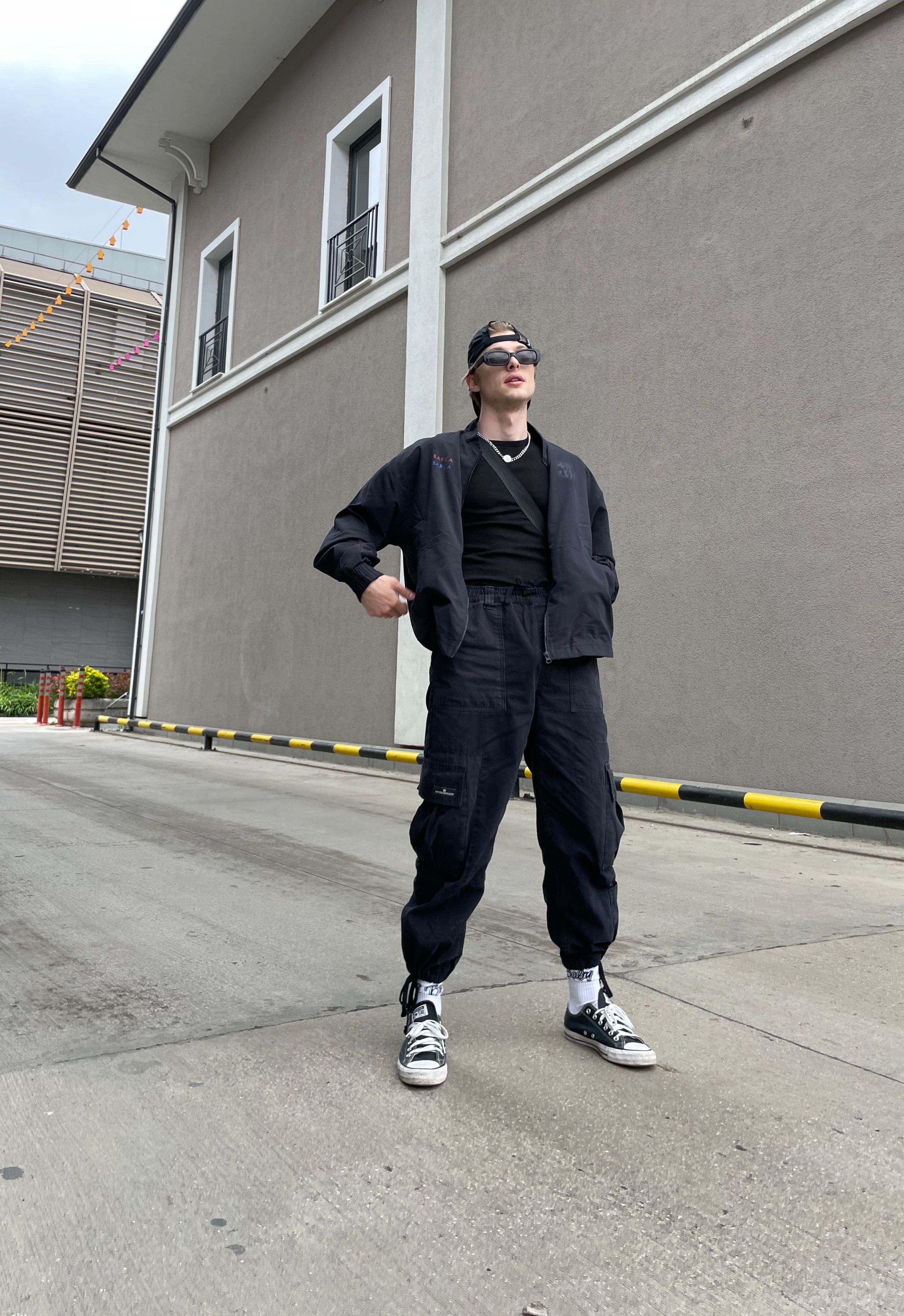 Barca Black Oversize Raincoat
