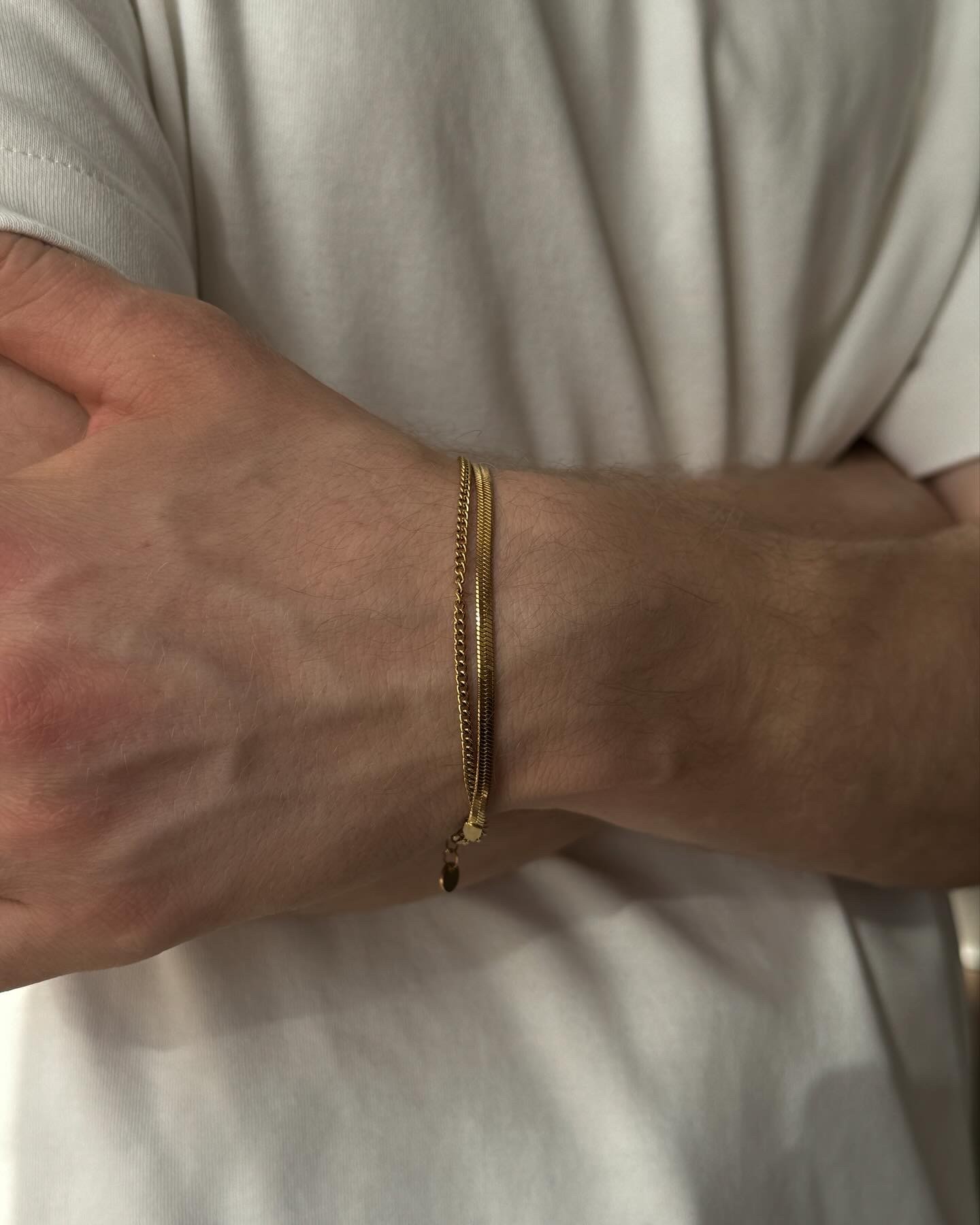 Gold Slim-Thick Bracelet