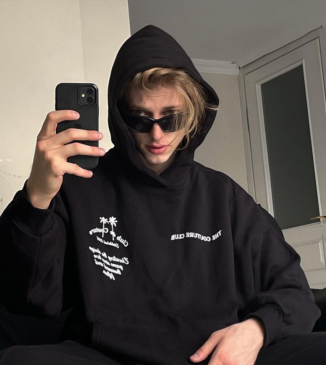 Black The Couture Club Oversize Hoodie