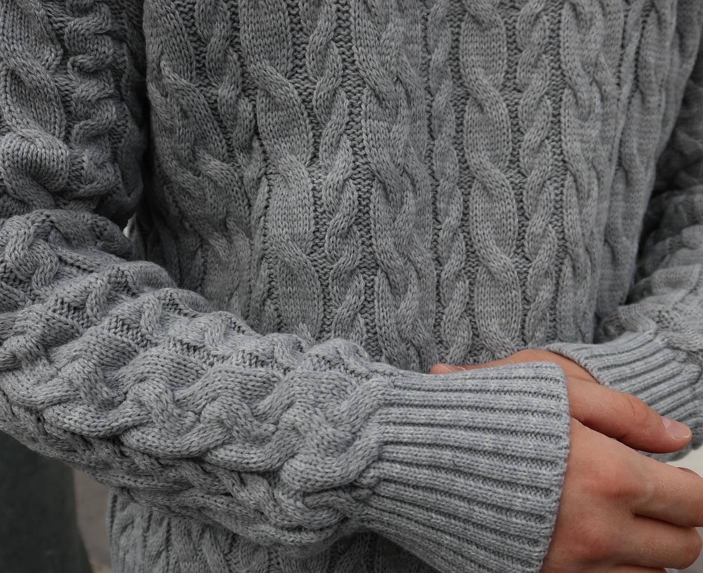 Grey Old Money Knitwear