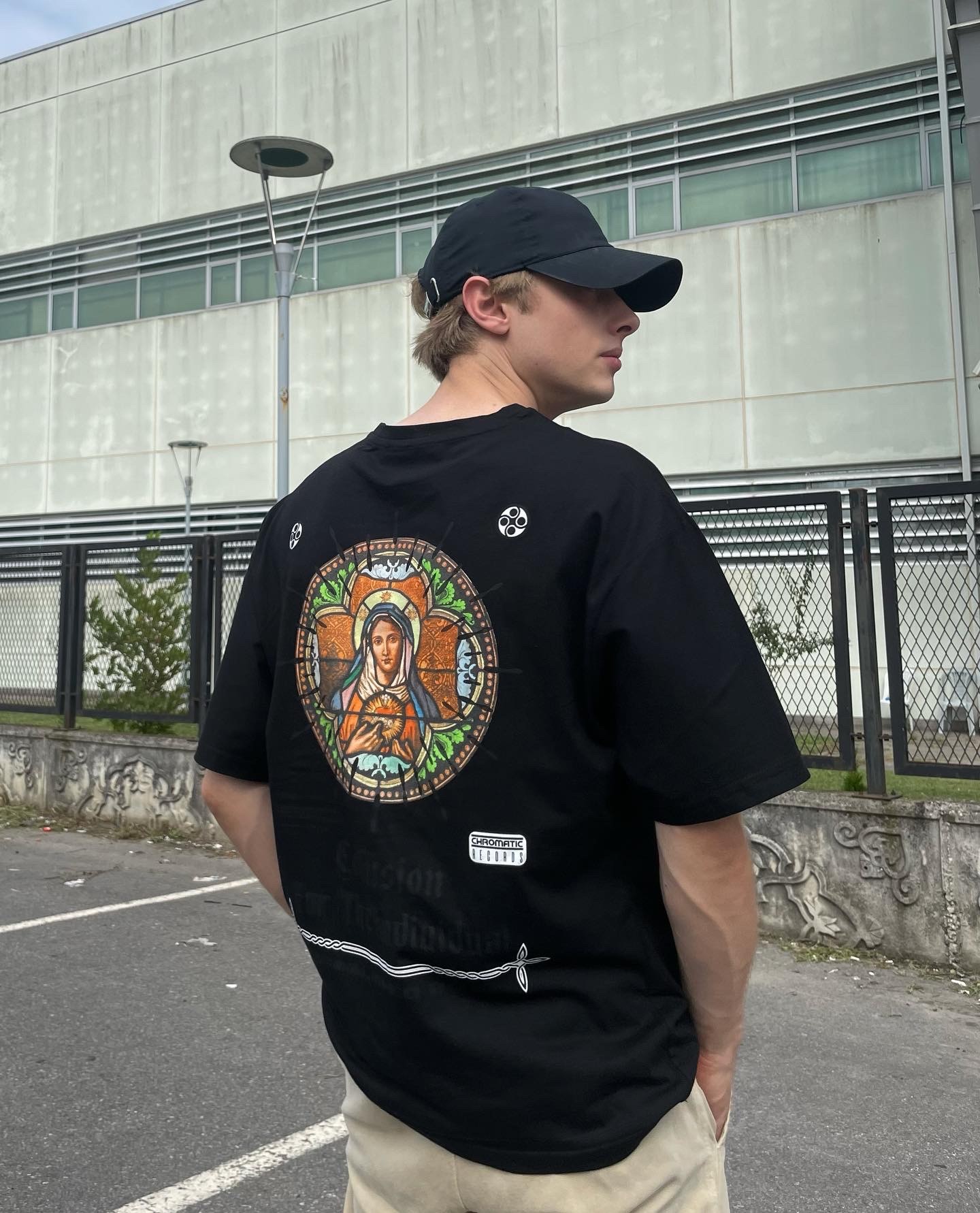 Black Collusıon Back Prınted Oversıze Tshırt 