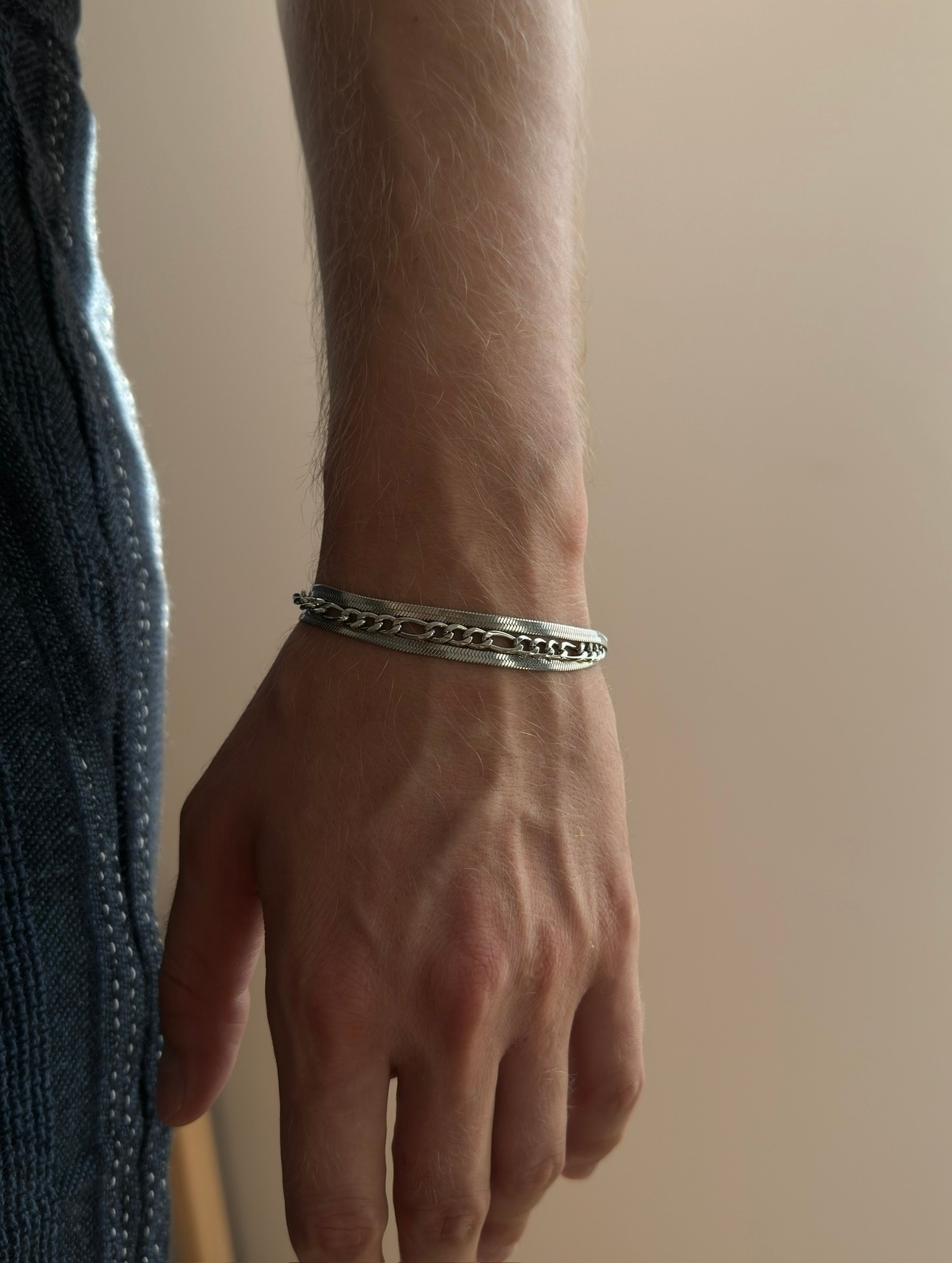 Three Chains Figaro Bracelet