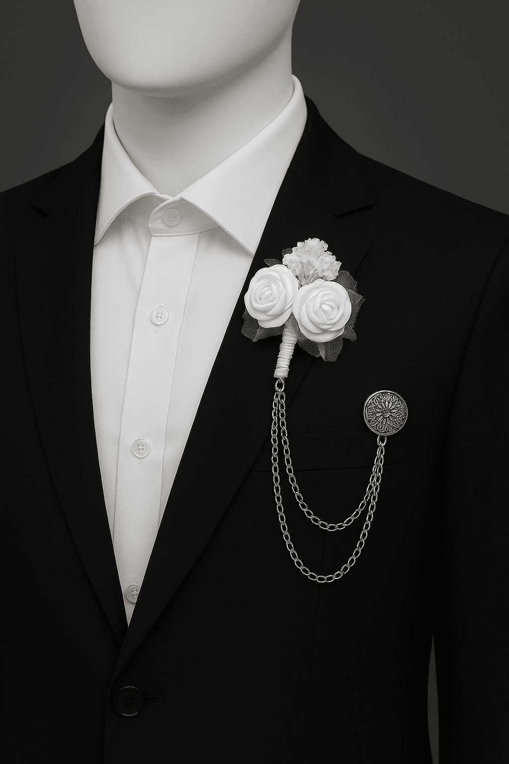 DAMAT VE SAĞDIÇ ÇİÇEKLİ YAKA ZİNCİRİ