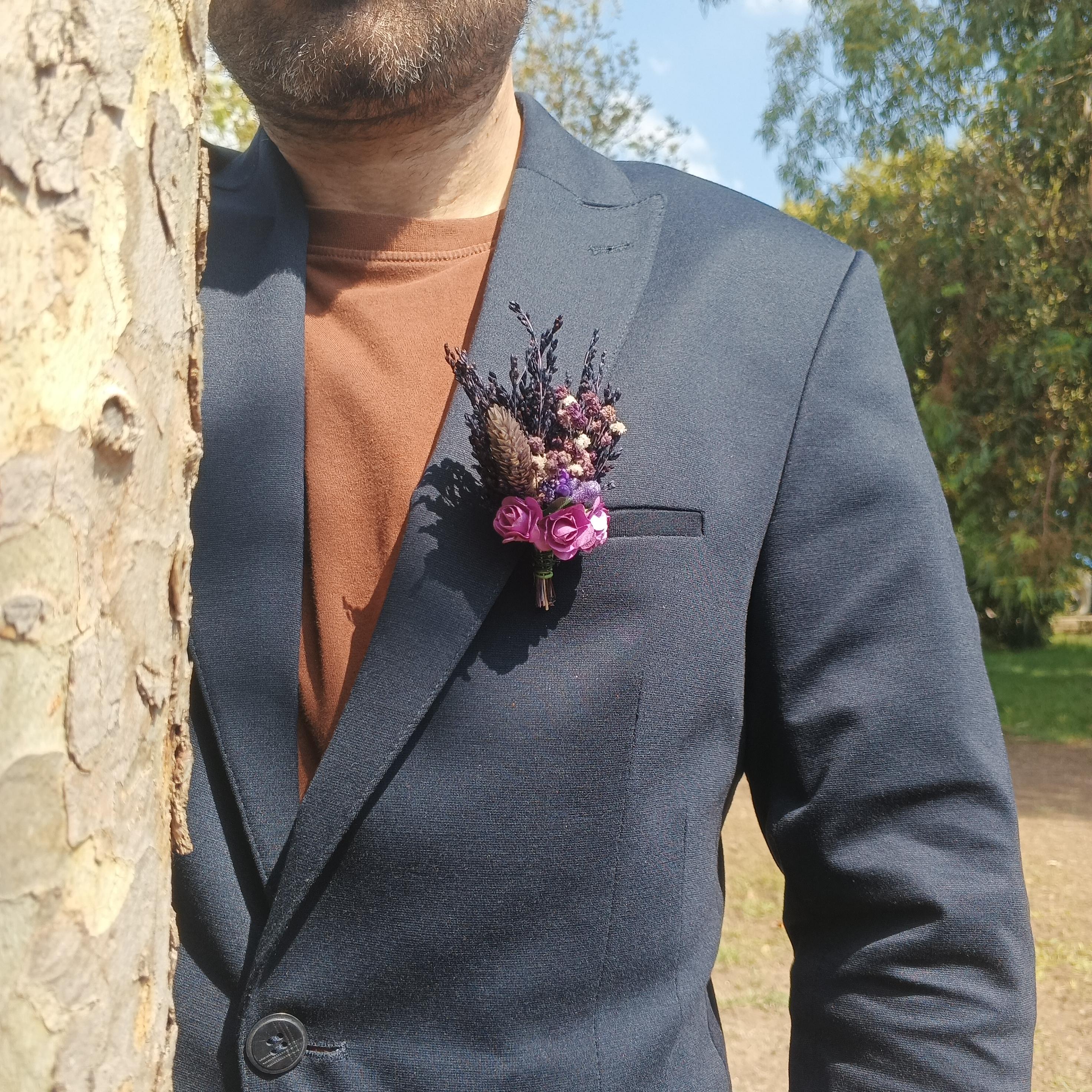 damat ve sağdıç yaka çiçeği özel ürün ve renk kombinasyon detaylı