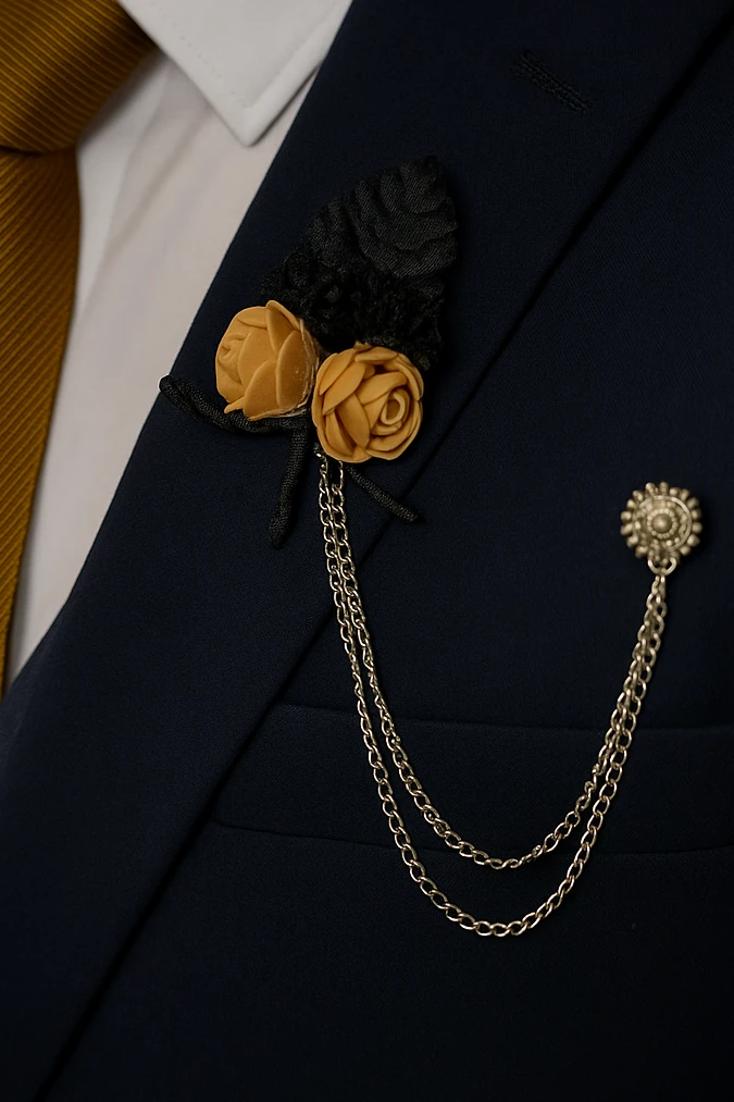 ÇİÇEKLİ YAKA ZİNCİRİ - GOLD