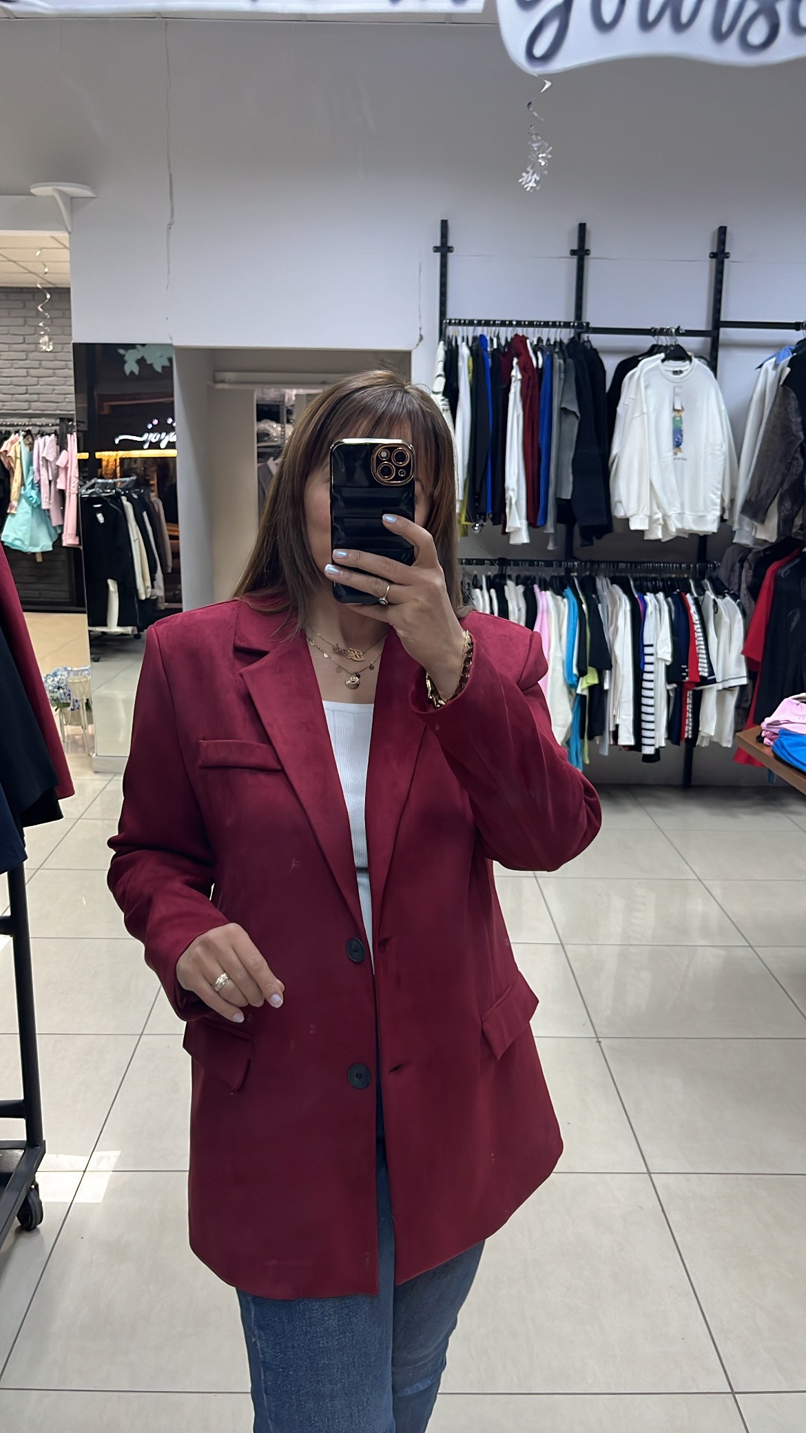 BORDO SÜET BLAZER CEKET