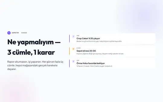 Sepetim | Detaylı Sepet ve Ürün İzleme ekran görüntüsü 2