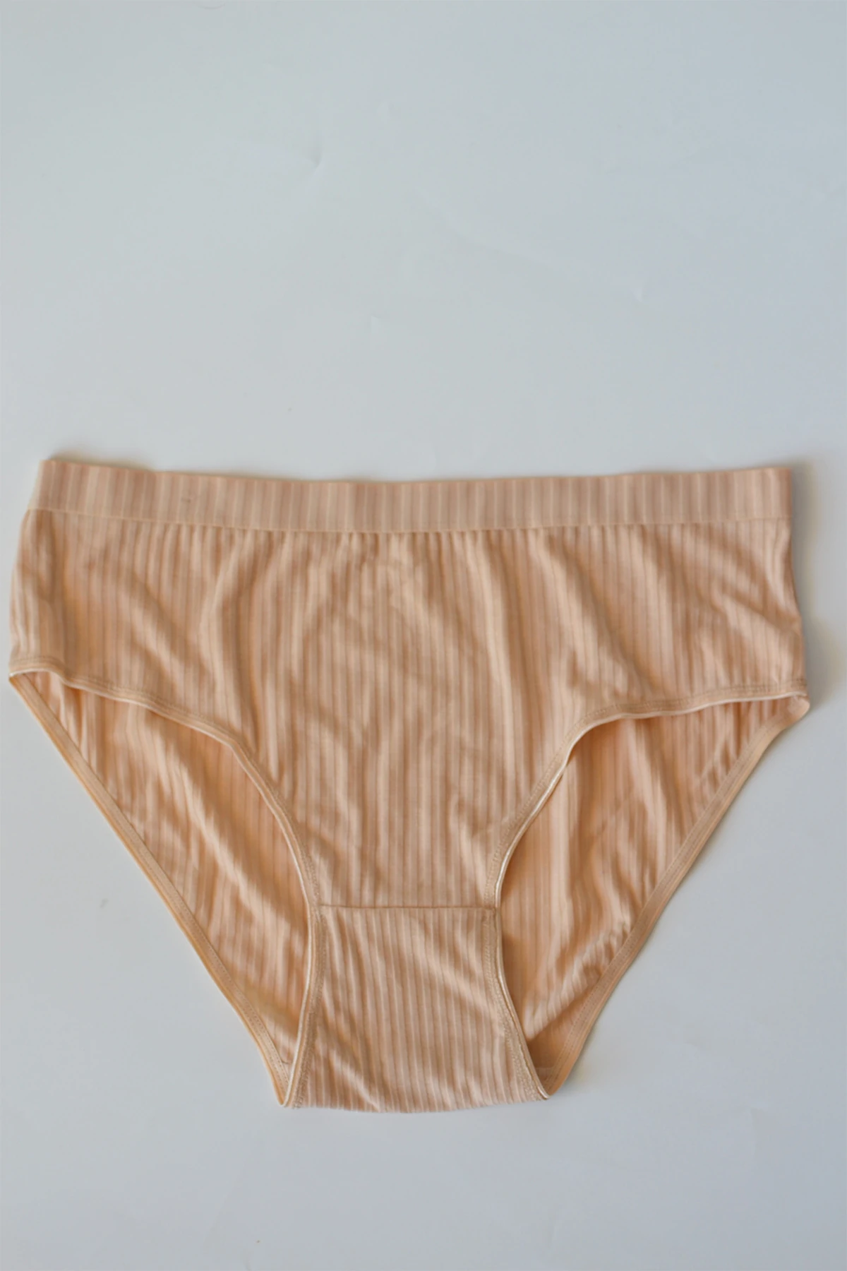 Pamuklu Büyük Beden Renkli Bato Kadın Külot - Ten