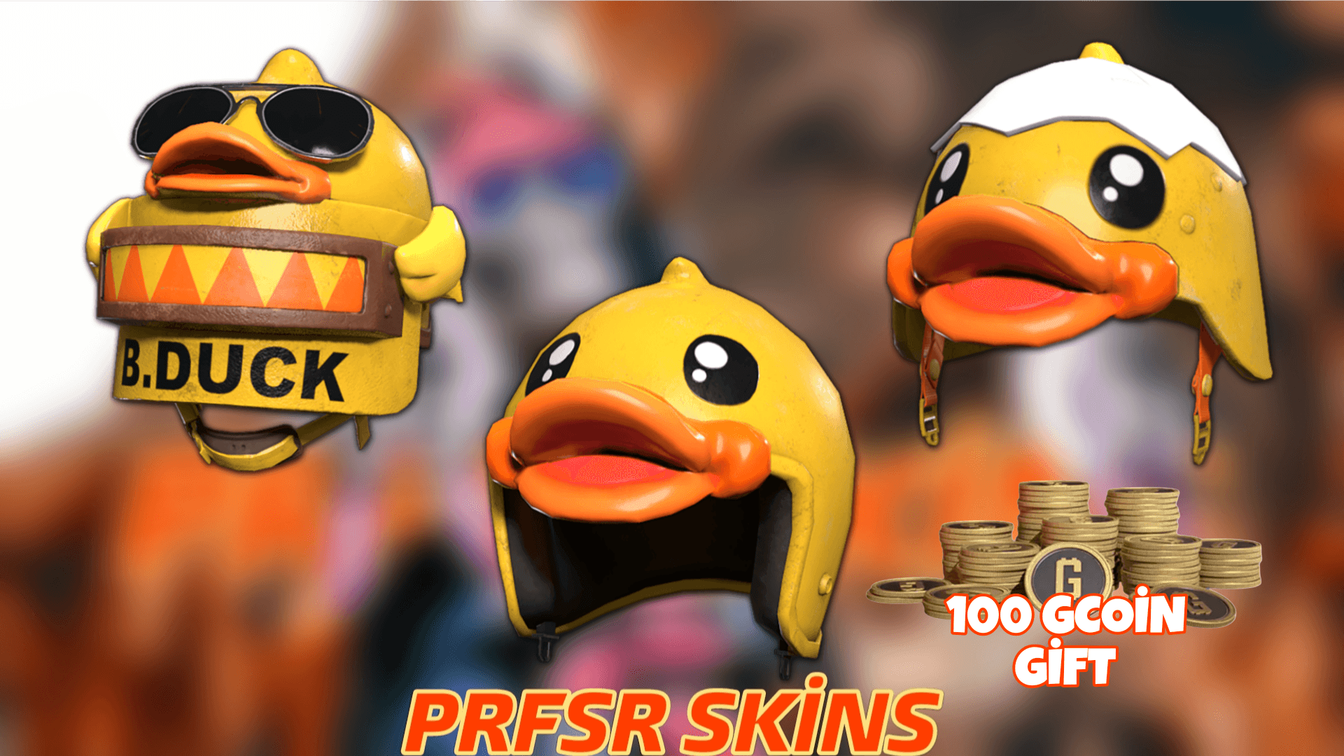 STEAM PUBG B DUCK HELMET SET