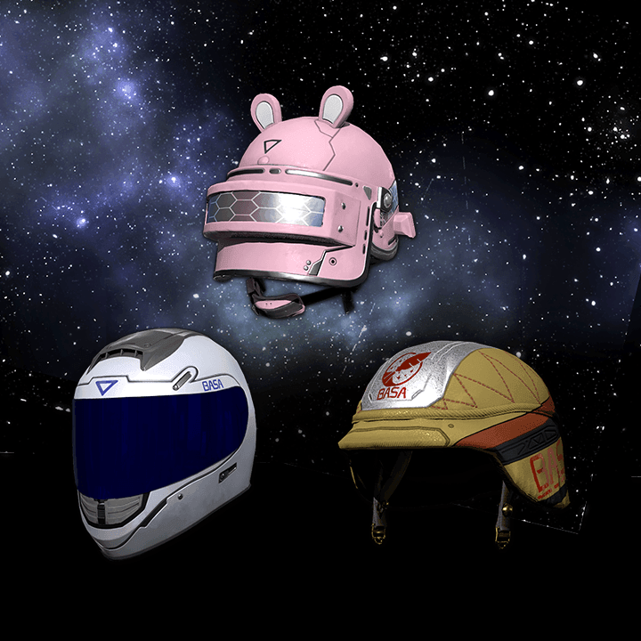 STEAM PUBG BUNNY AERONAUTICS HELMET SET