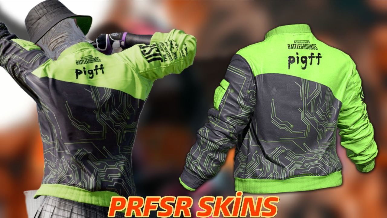 STEAM PUBG PİGFF BİKER JACKET