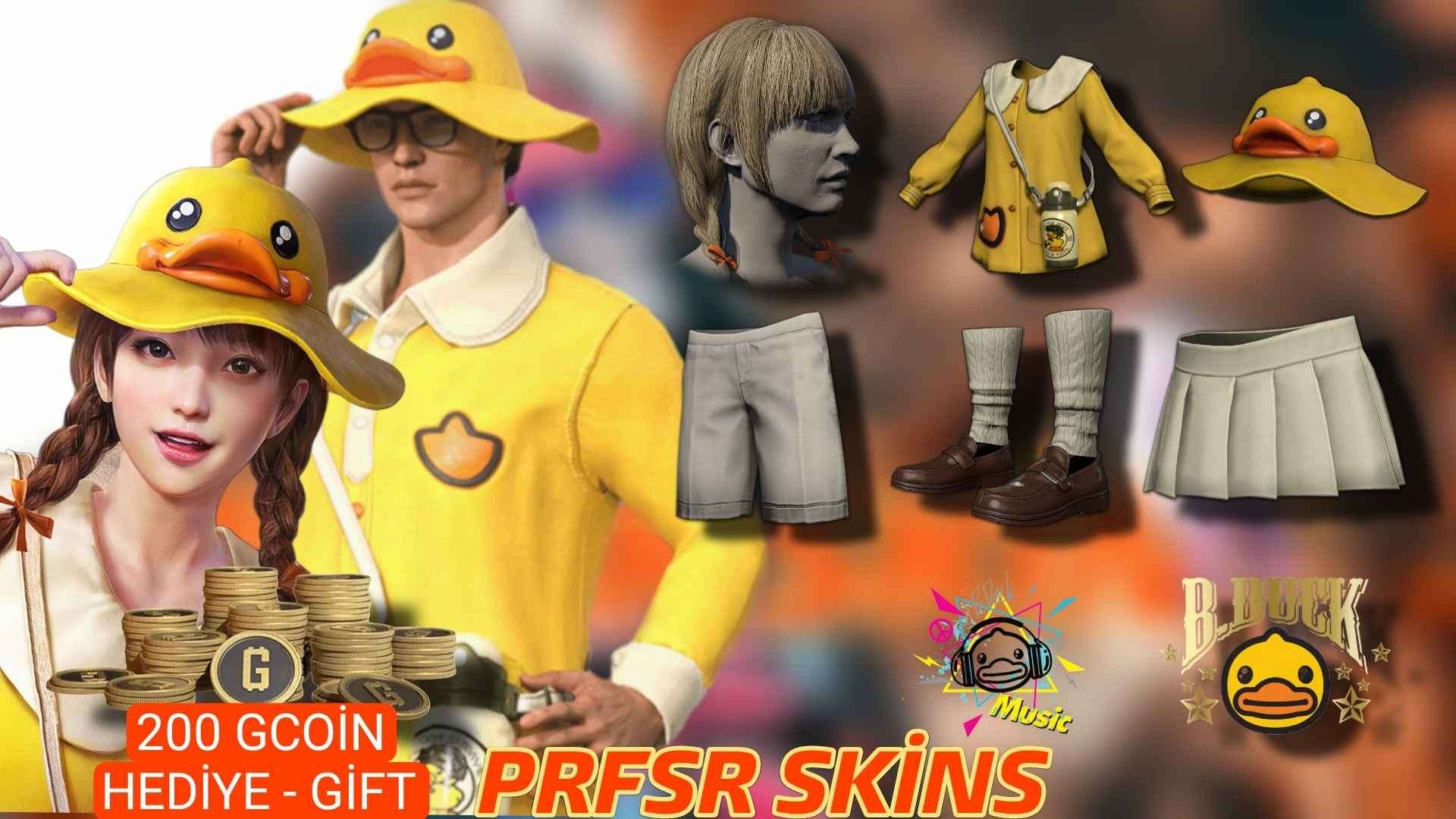STEAM PUBG B.DUCK COSTUME & SPRAY BUNDLE