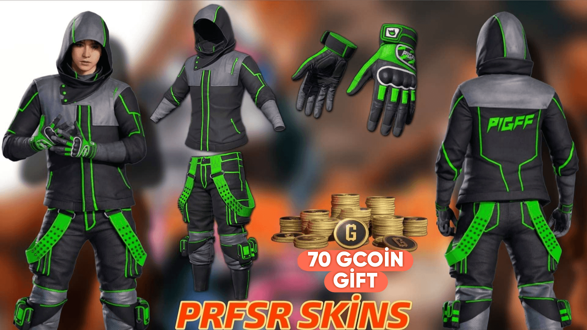 STEAM PUBG PİGFF TACTİCAL SET