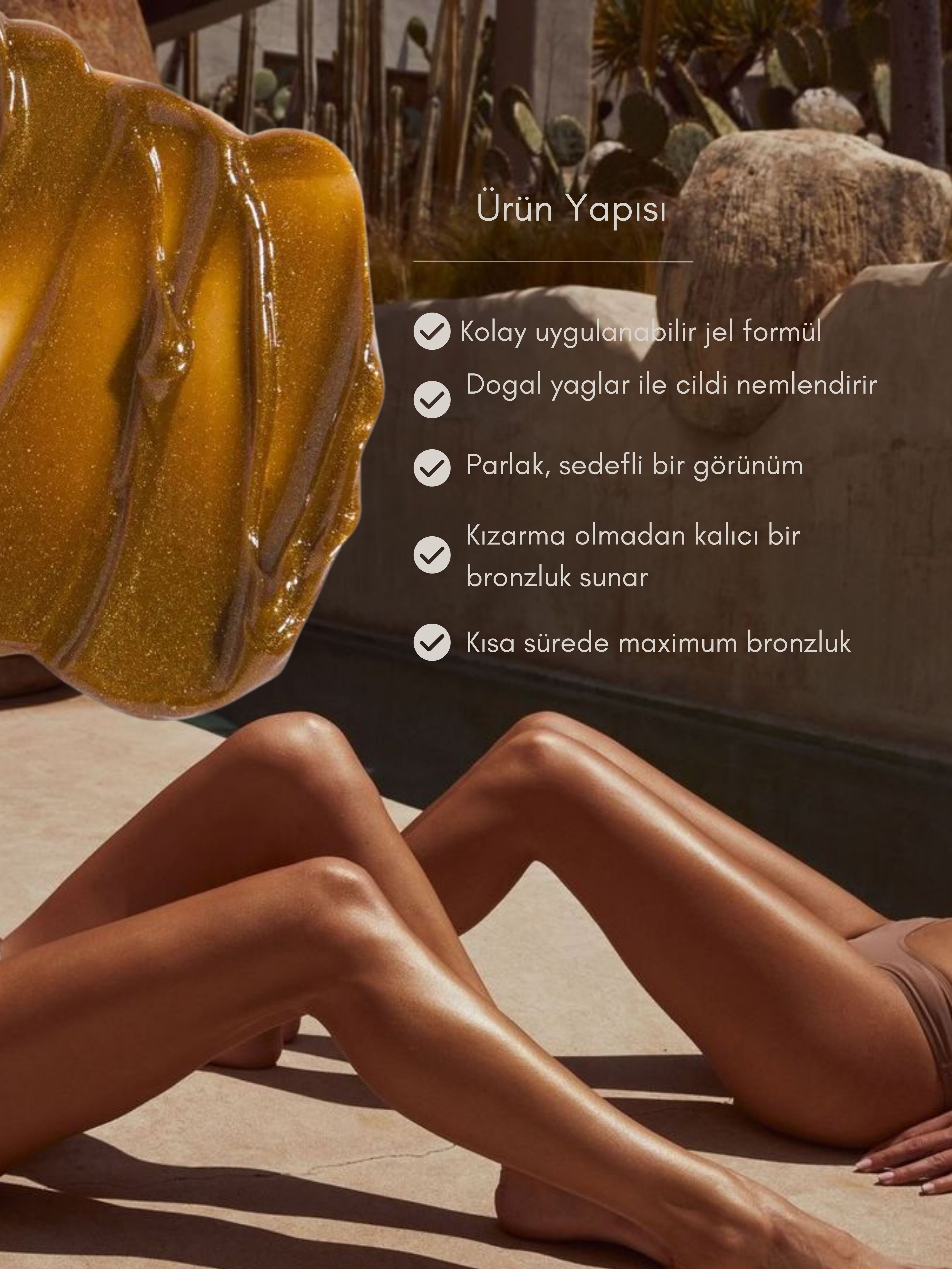 Işıltılı Jel Bronzlaştırıcı | Golden Bronze 